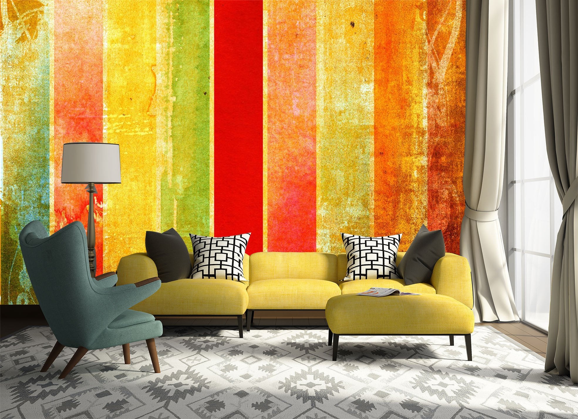 3D Color Stripes 57 Wallpaper AJ Wallpaper