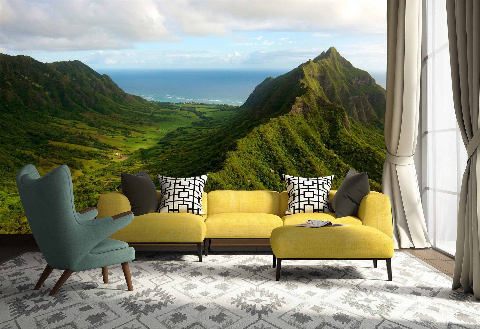 3D Hill Plants 573 Wallpaper AJ Wallpaper