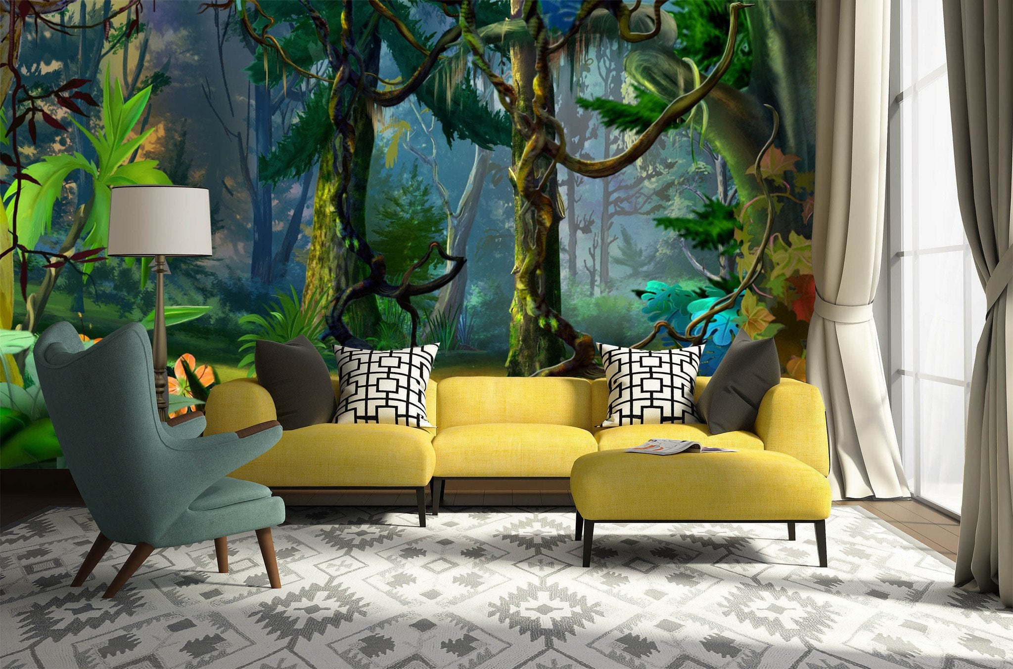 3D Fairy Jungle Forest 89 Wallpaper AJ Wallpaper