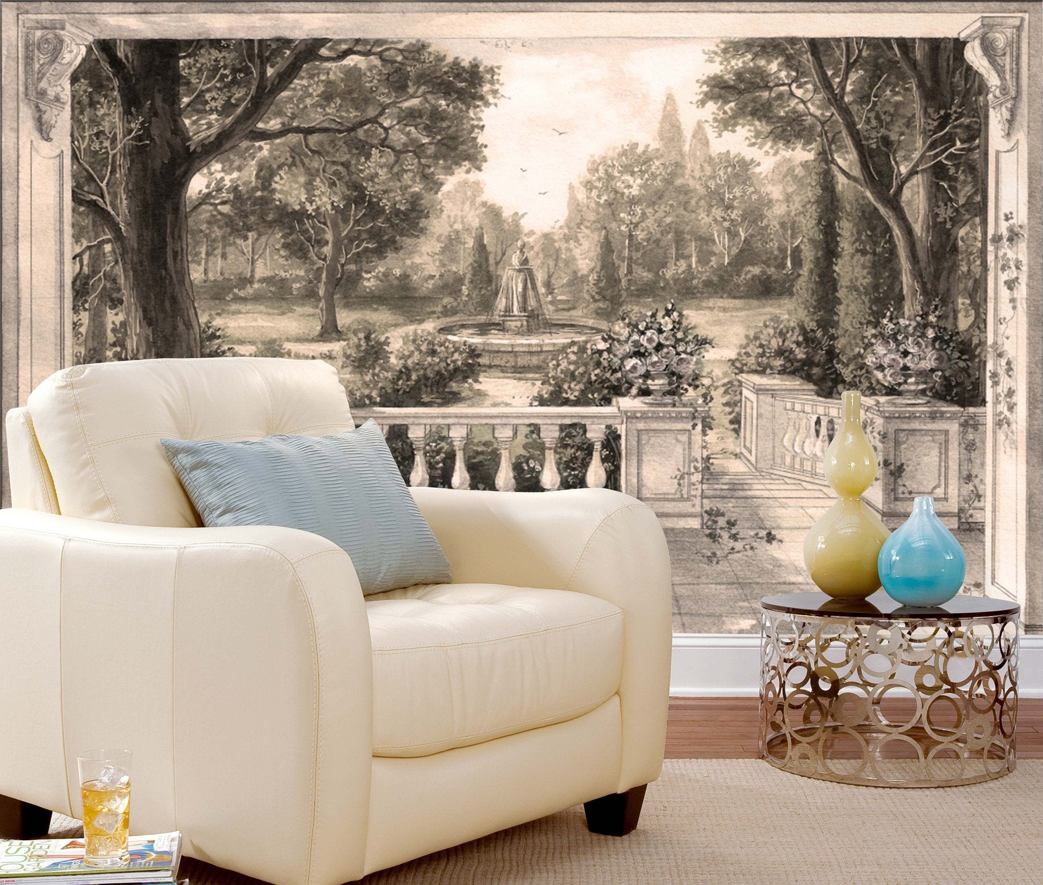 3D Tree Yard 672 Wallpaper AJ Wallpaper