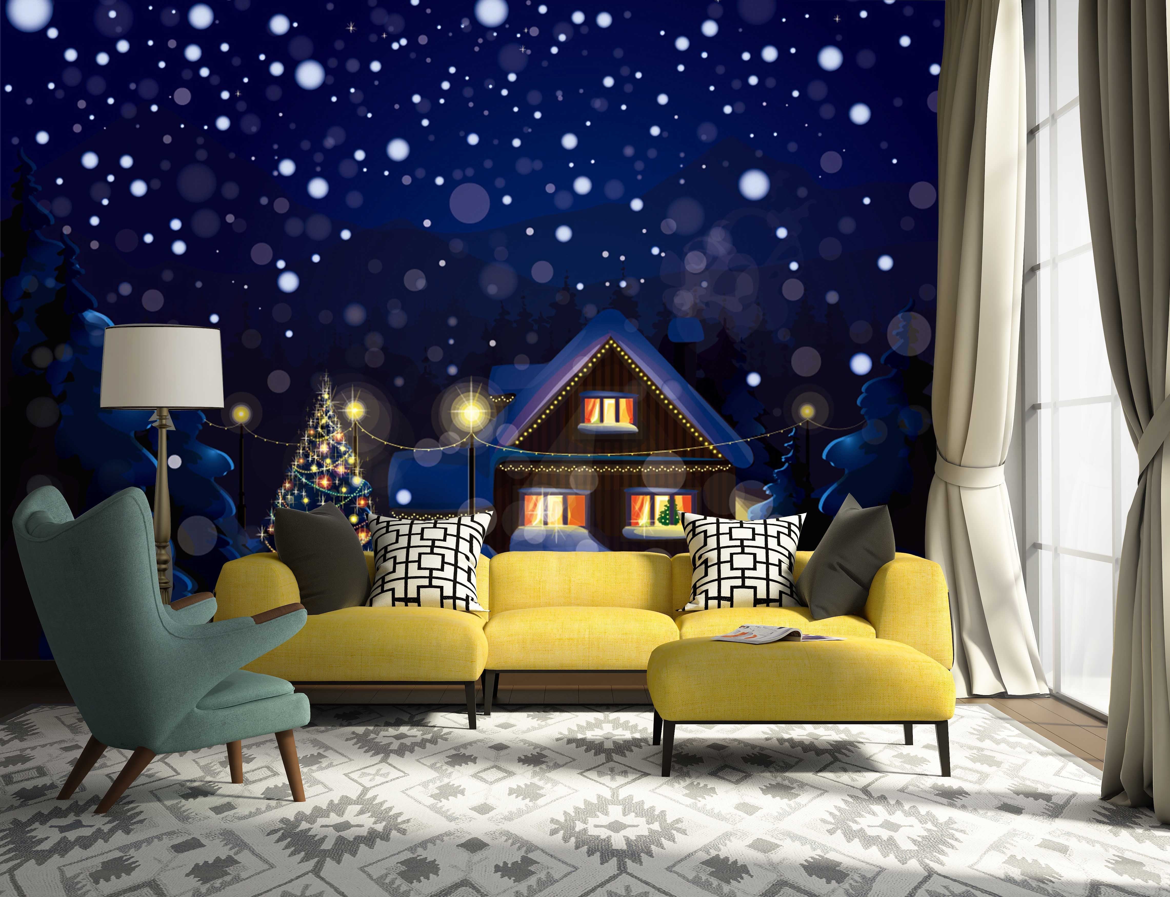 3D Night Decoration 014 Wallpaper AJ Wallpaper