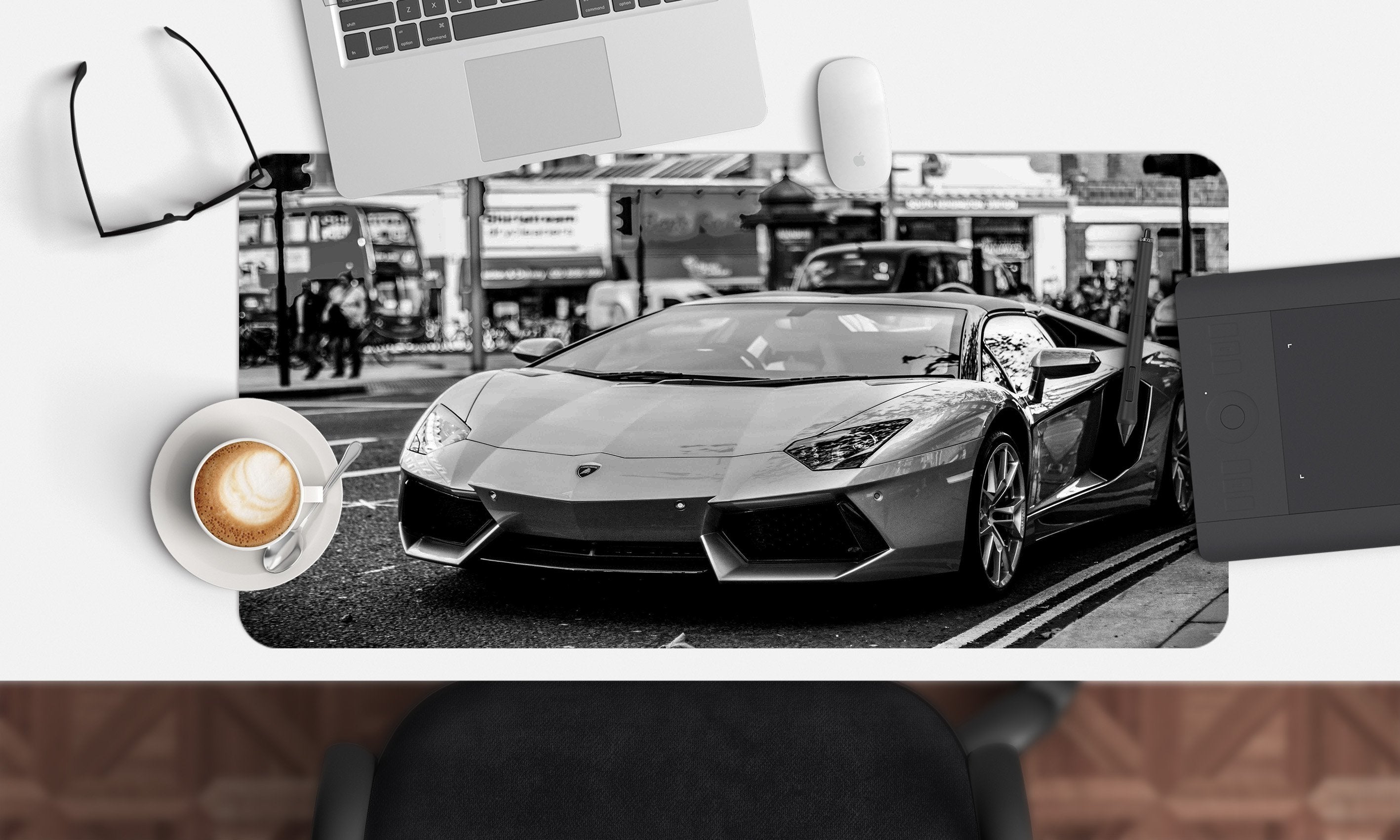 3D Parked Car 163 Desk Mat Mat AJ Creativity Home