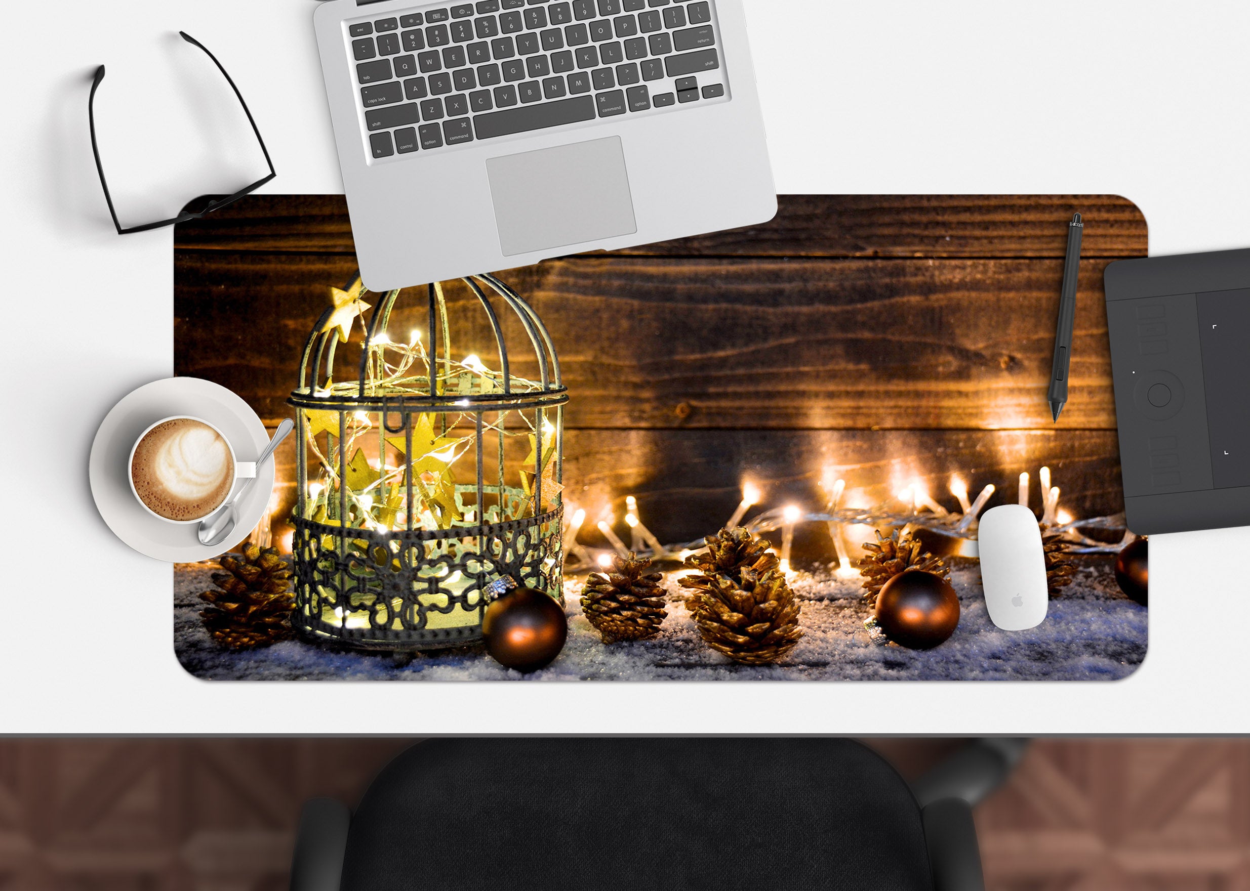 3D Light Pineta 53236 Christmas Desk Mat Xmas