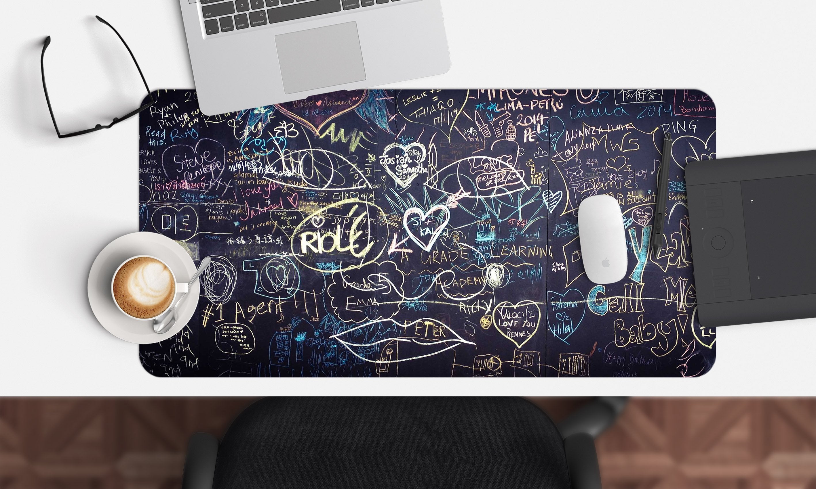 3D Chalkboard Drawing 157 Desk Mat Mat AJ Creativity Home