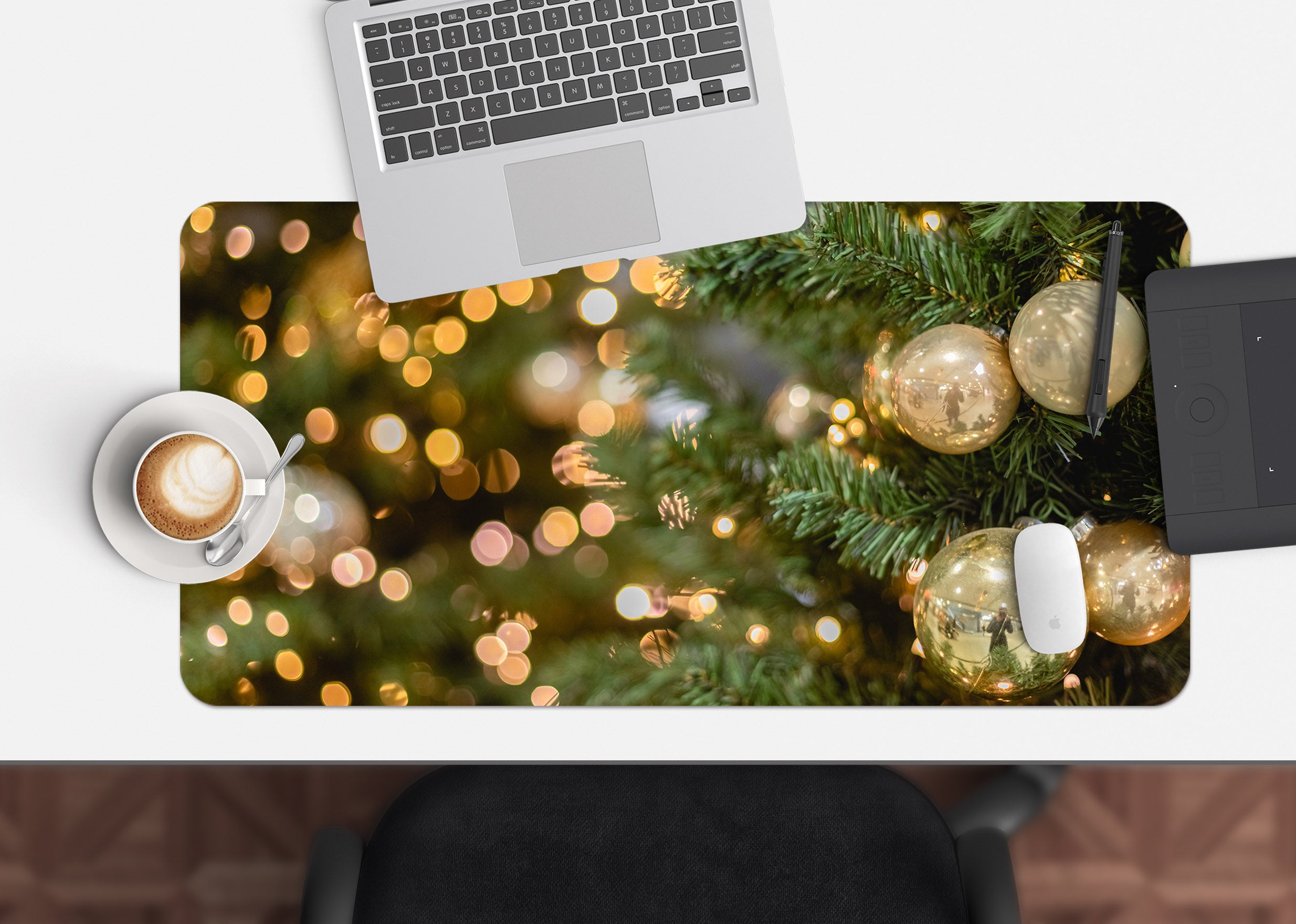 3D Tree 53249 Christmas Desk Mat Xmas