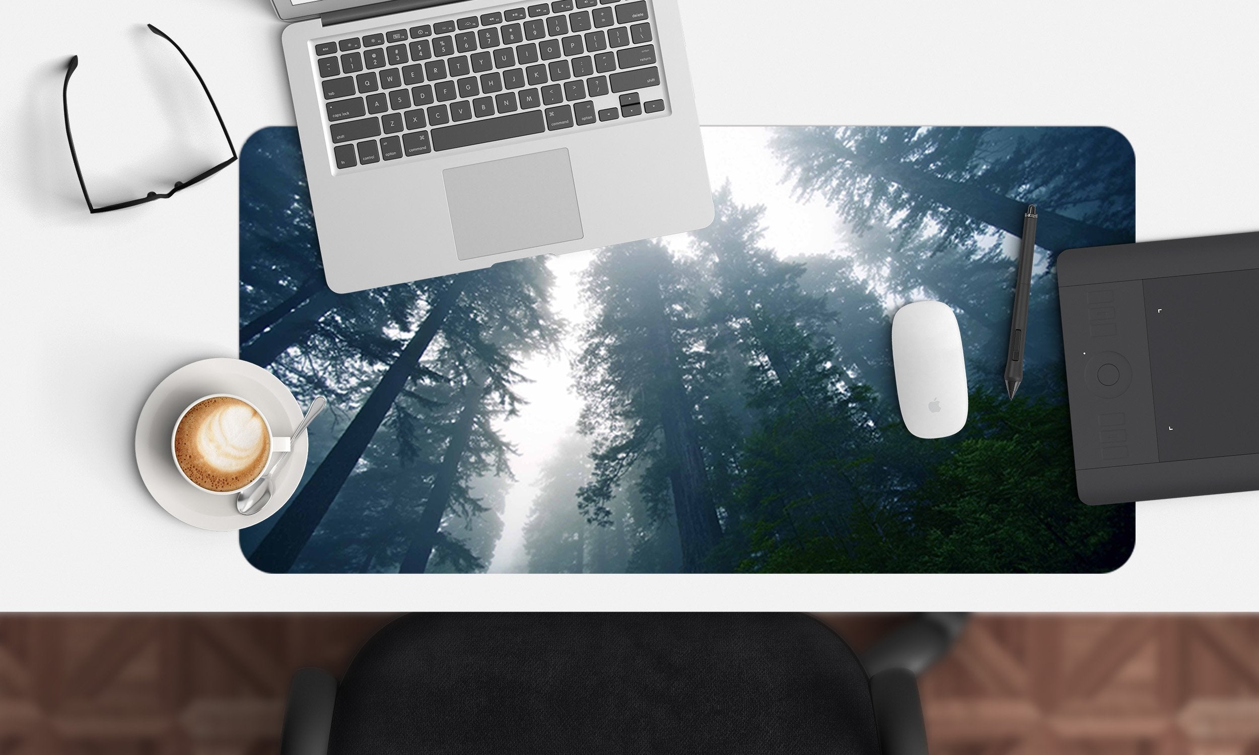 3D Cloud Forest 098 Desk Mat Mat AJ Creativity Home