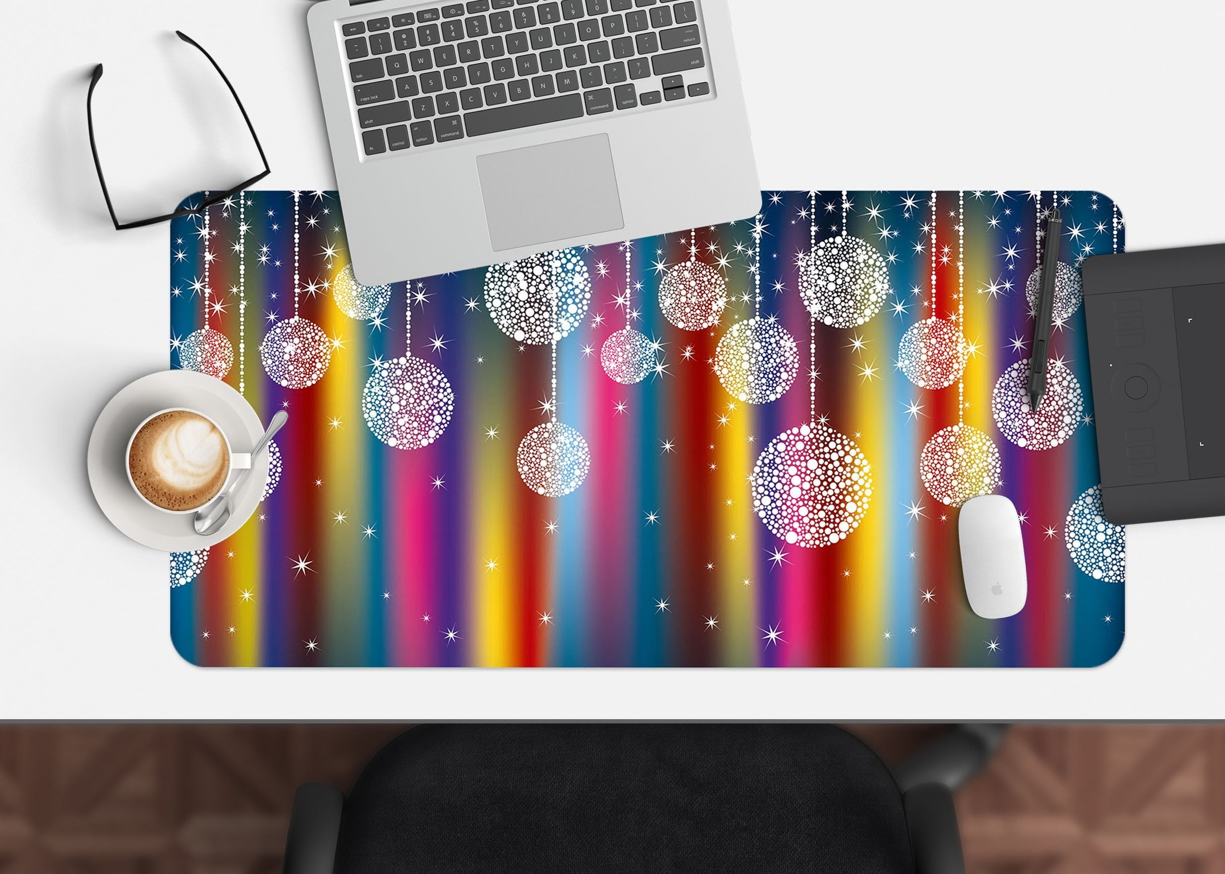 3D Colorful Crystal Ball 031 Desk Mat Mat AJ Creativity Home