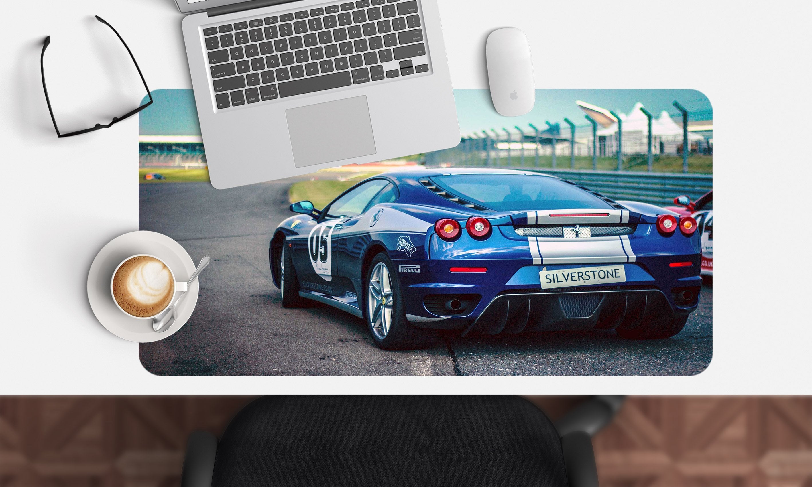 3D Sports Car Rear 136 Desk Mat Mat AJ Creativity Home