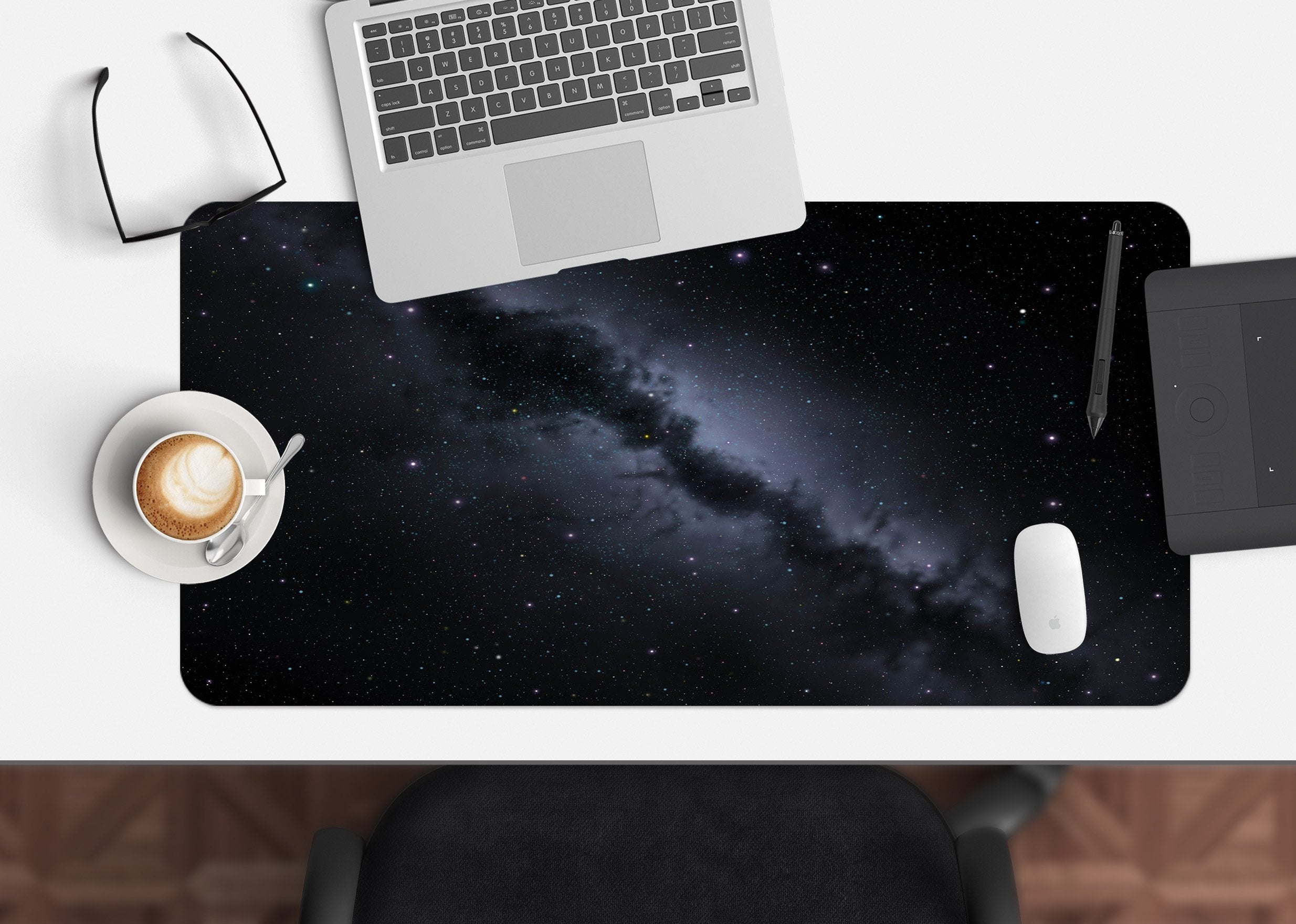 3D Cloud Stars 003 Desk Mat Mat AJ Creativity Home