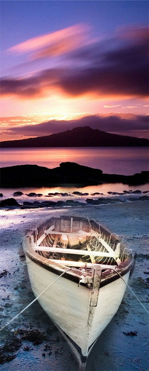 3D sea sunset sunset door mural Wallpaper AJ Wallpaper