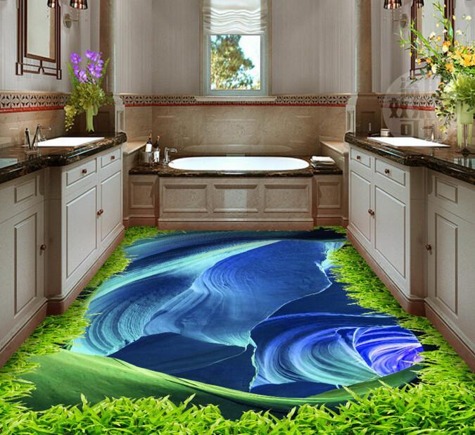 3D Mountains Texture Floor Mural Wallpaper AJ Wallpaper 2