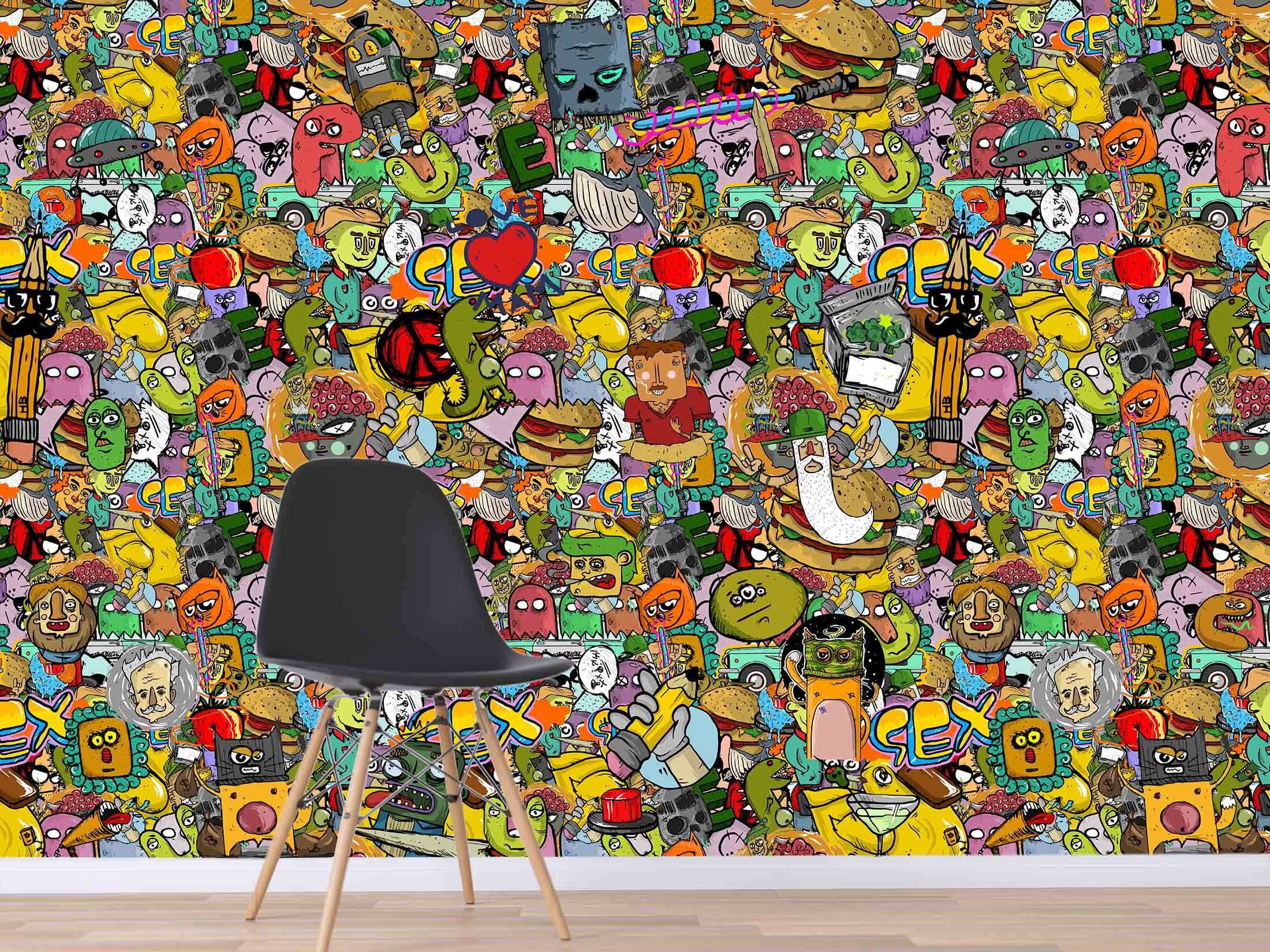 3D Hamburger Monster 725 Wallpaper AJ Wallpaper