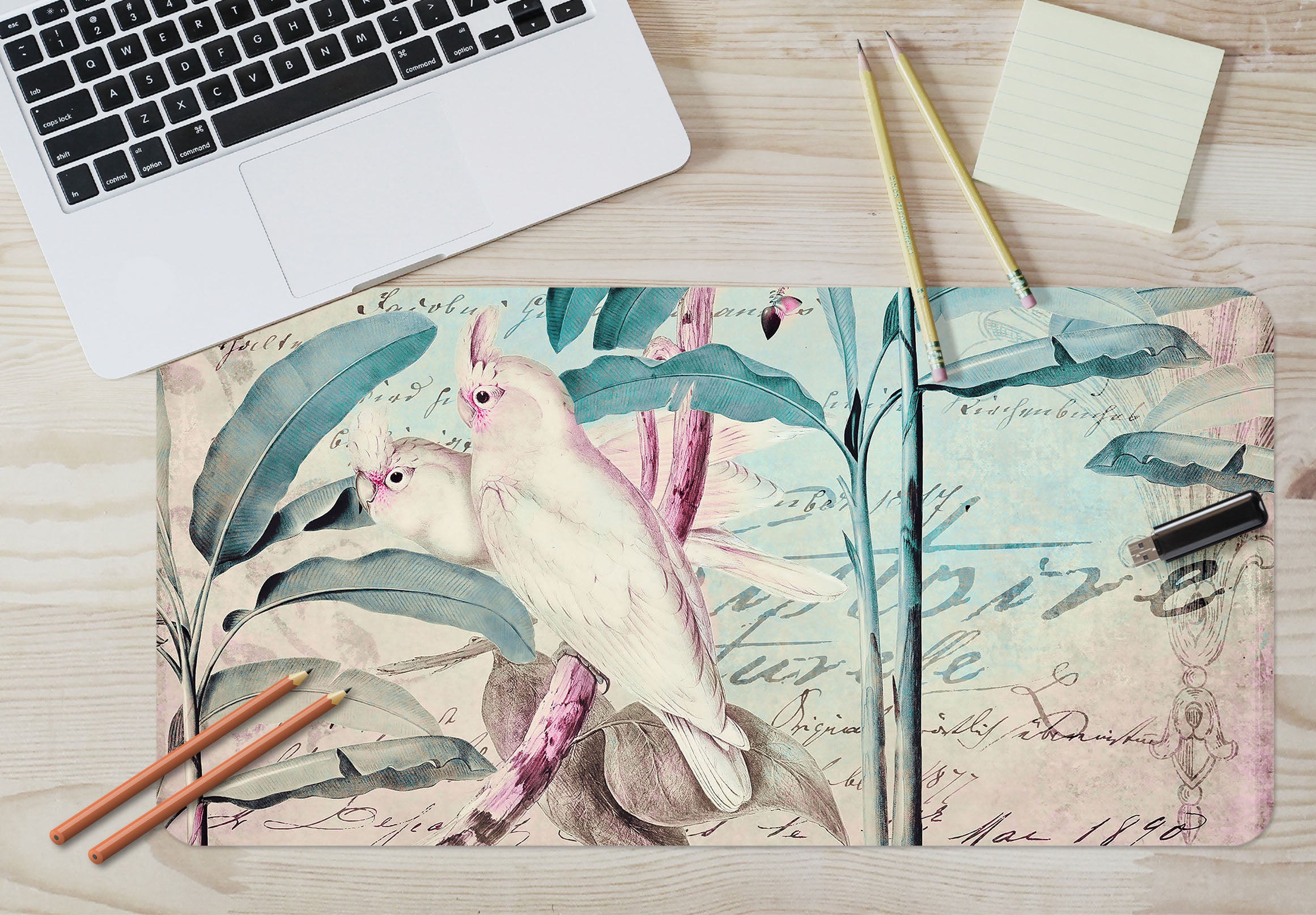 3D Branch Bird 5233 Andrea Haase Desk Mat