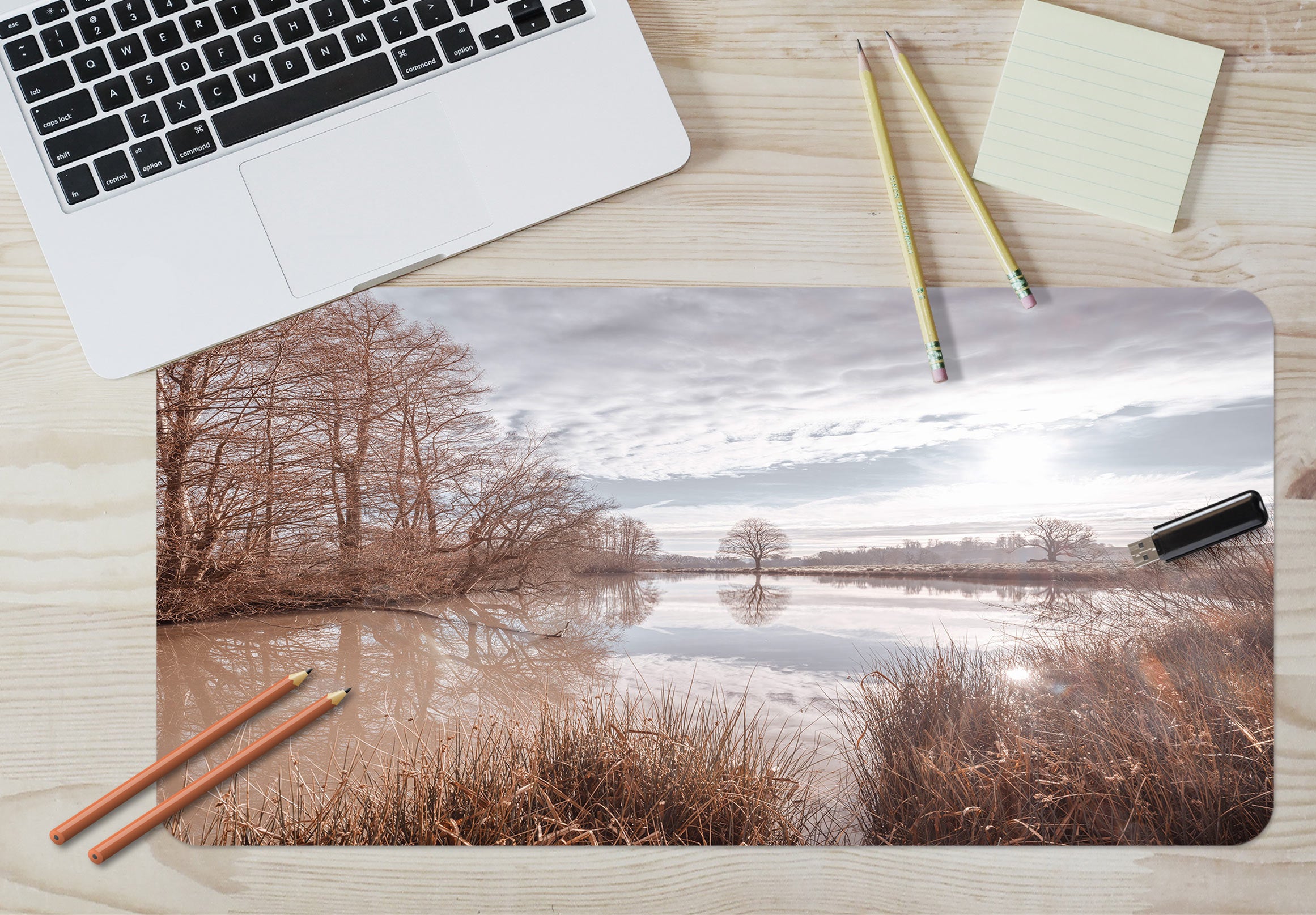 3D River Grass Tree 12451 Assaf Frank Desk Mat