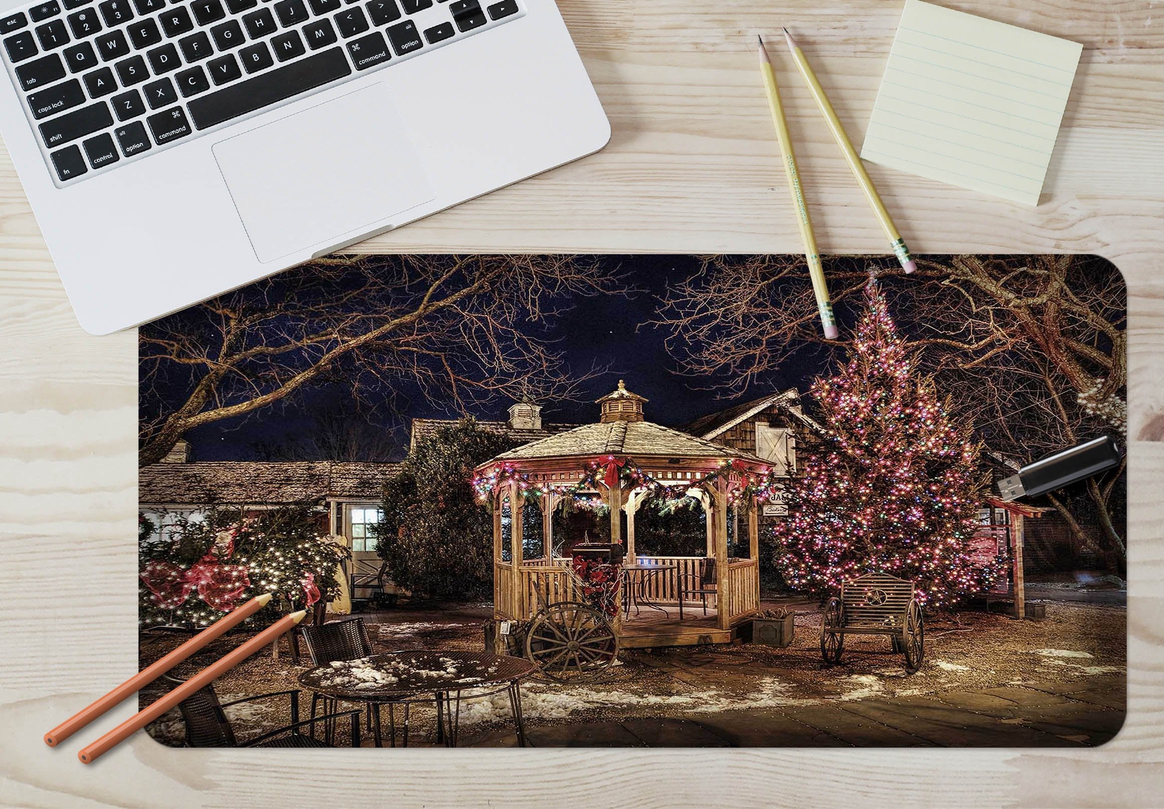 3D Christmas Decoration Pavilion 016 Desk Mat Mat AJ Creativity Home