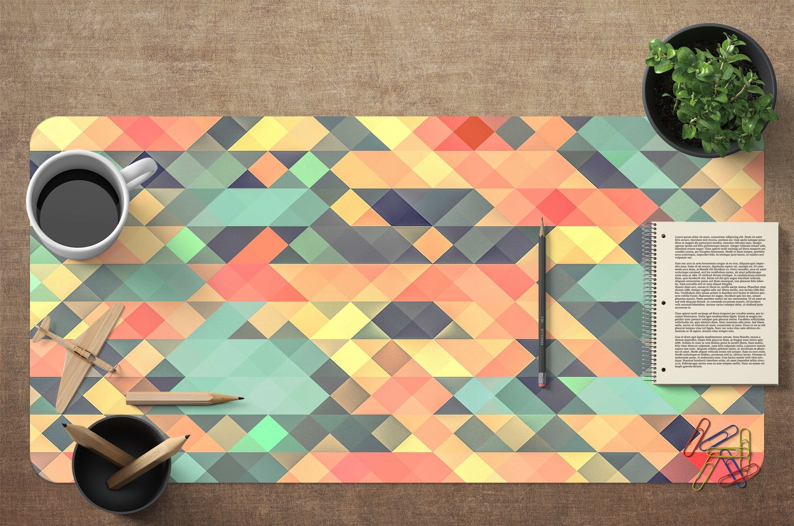 3D Color Stitching 189 Desk Mat Mat AJ Creativity Home