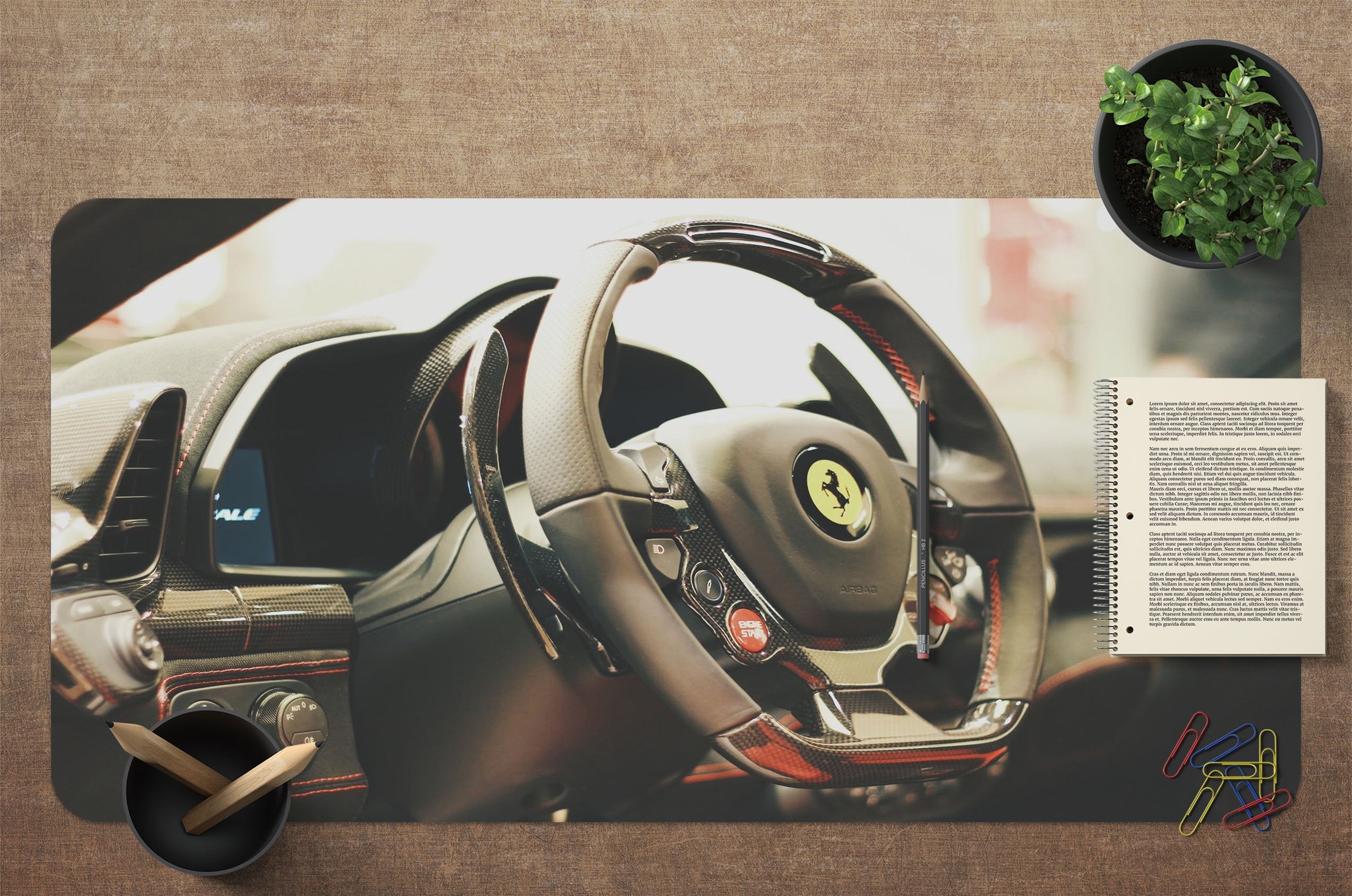 3D Bridge Car Turntable 135 Desk Mat Mat AJ Creativity Home