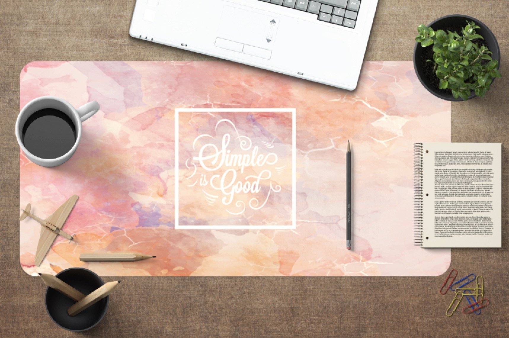 3D Ink Alphabet 063 Desk Mat Mat AJ Creativity Home