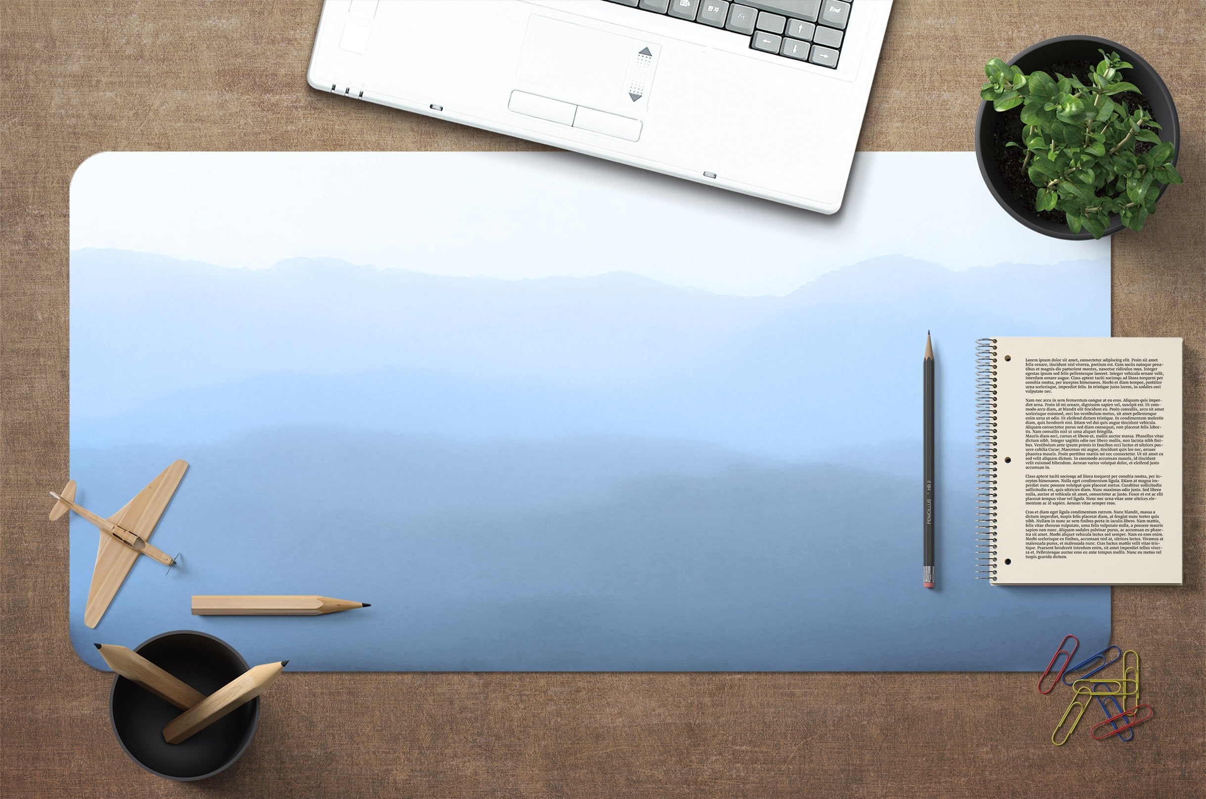 3D Ink Mountain 066 Desk Mat Mat AJ Creativity Home