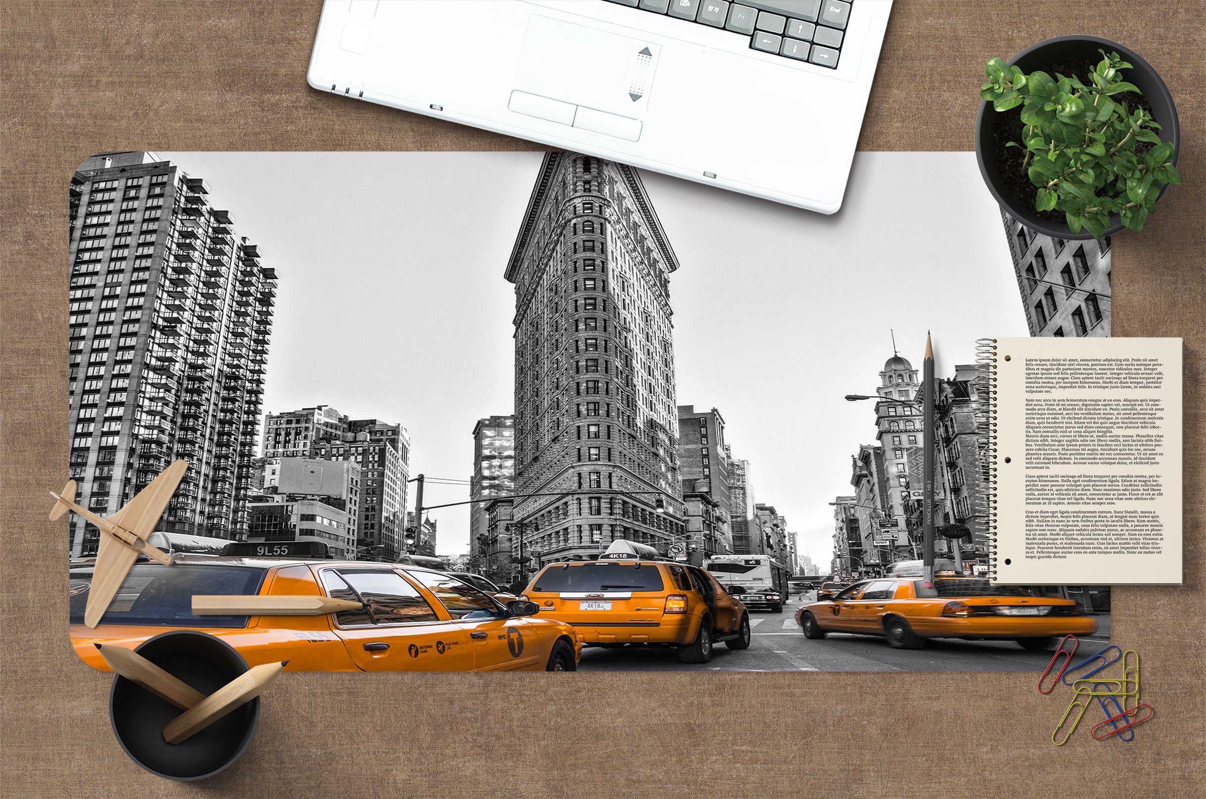 3D Building Vehicle 123122 Assaf Frank Desk Mat