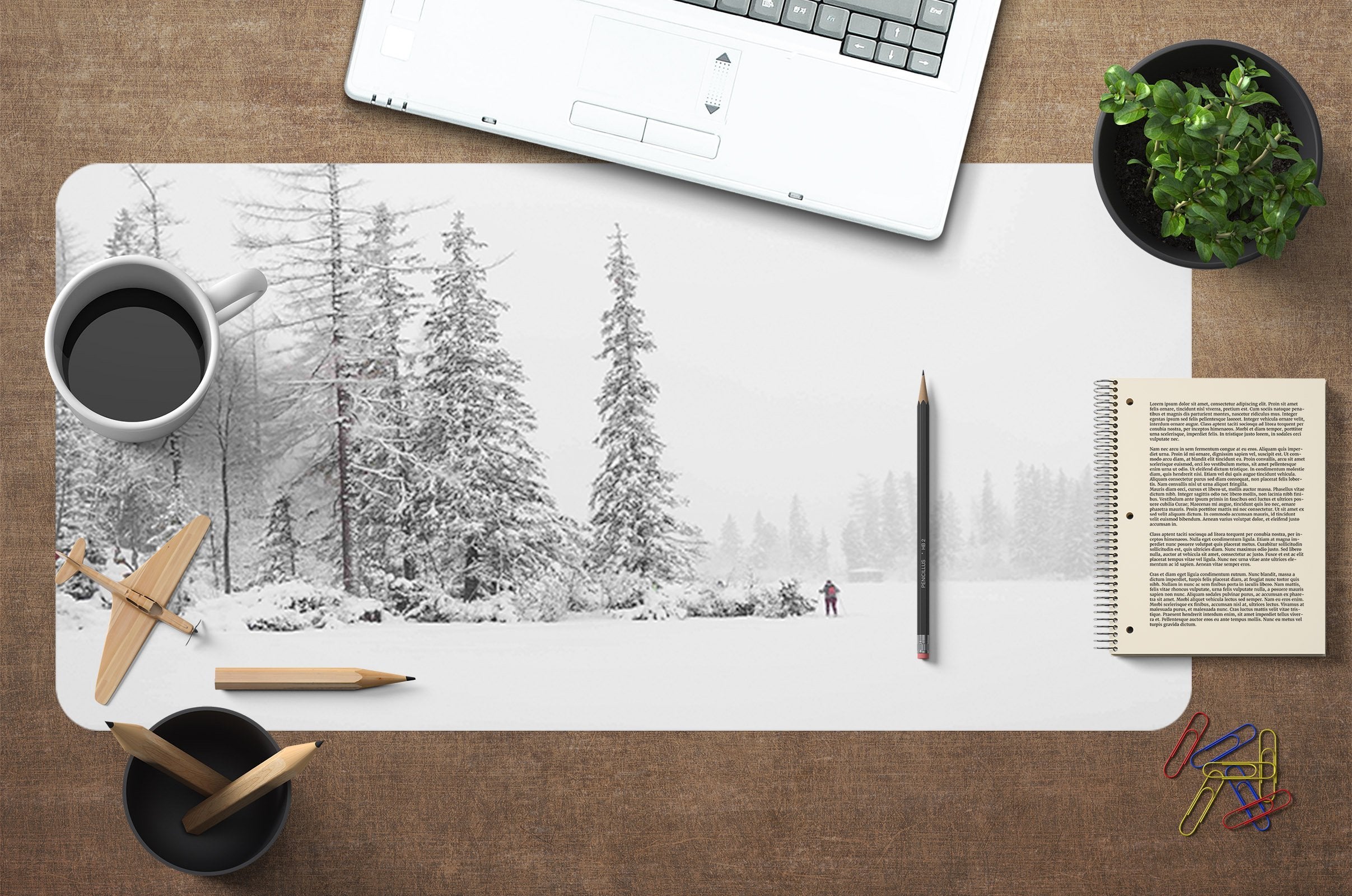 3D Snow Cover 042 Desk Mat Mat AJ Creativity Home