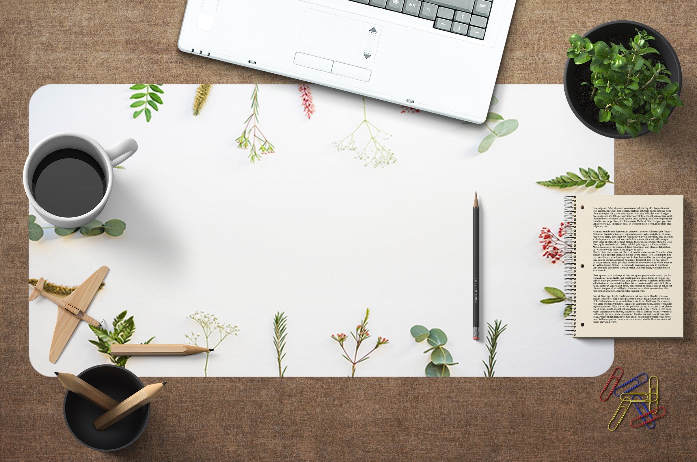 3D Grass Flower 039 Desk Mat Mat AJ Creativity Home