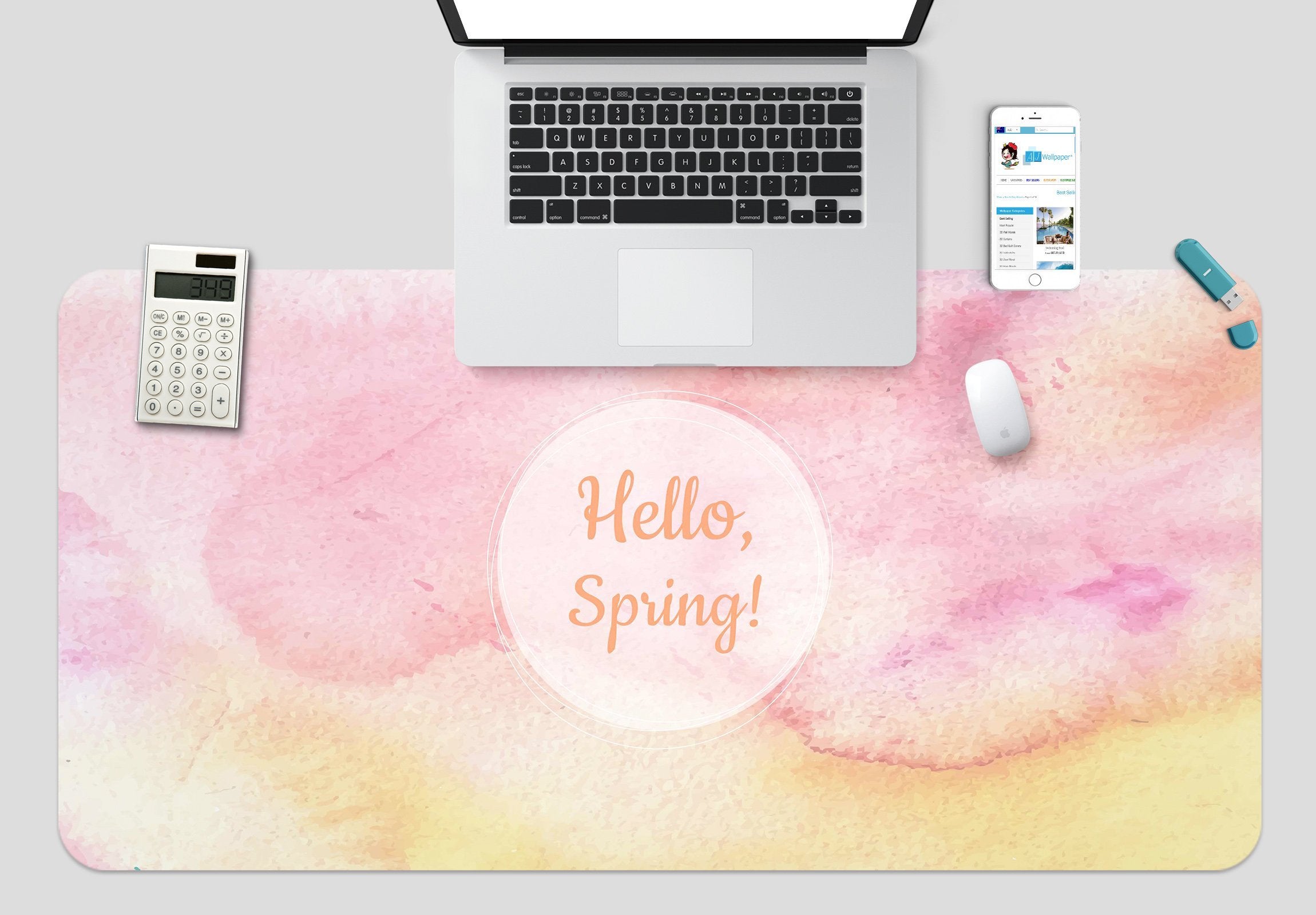 3D Red Font 180 Desk Mat Mat AJ Creativity Home