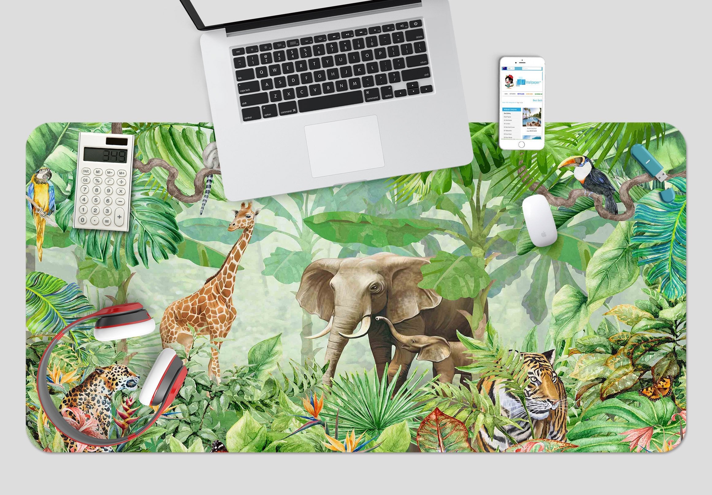 3D Painting Forest 190 Desk Mat Mat AJ Creativity Home