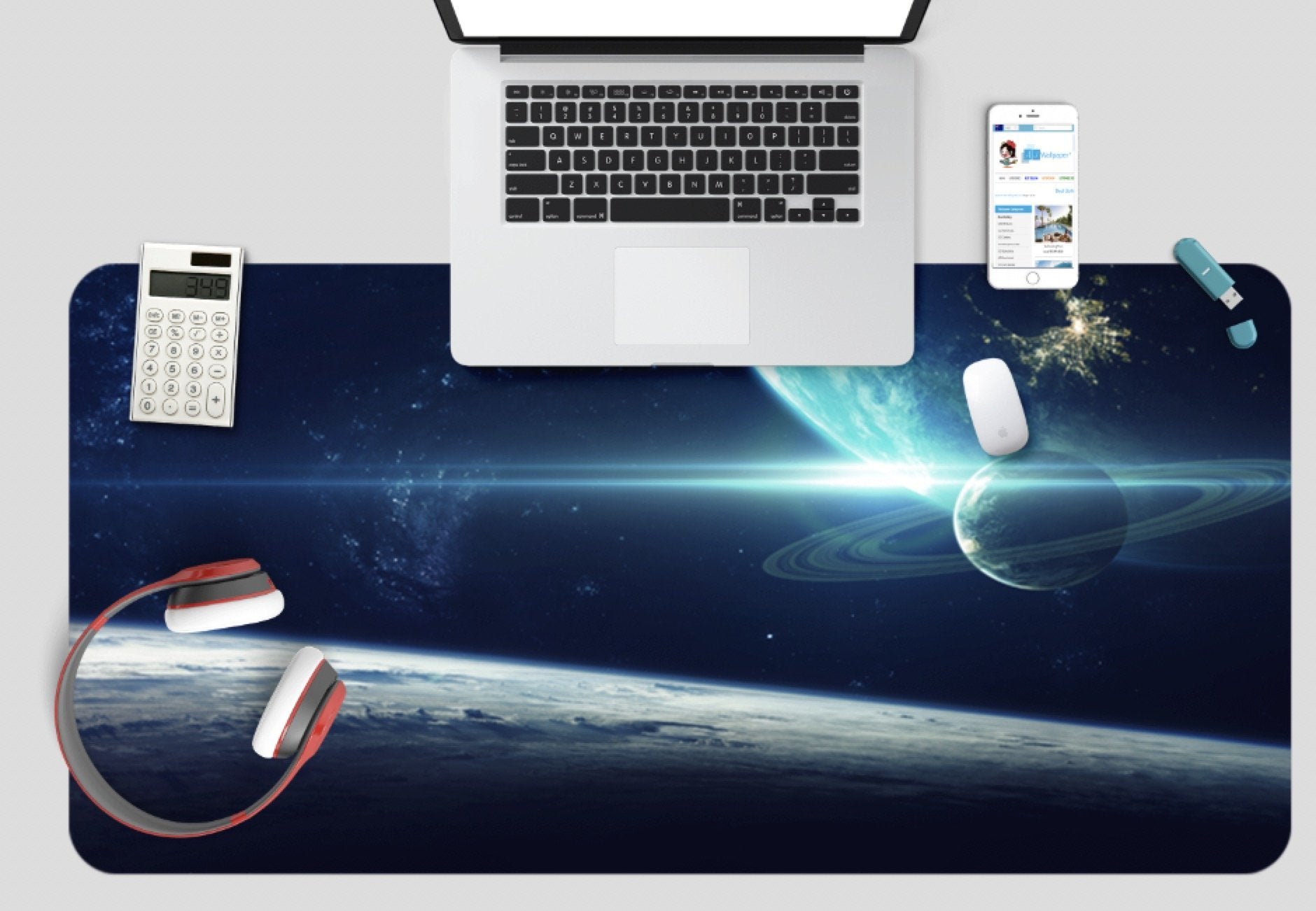 3D Earth Galaxy 056 Desk Mat Mat AJ Creativity Home