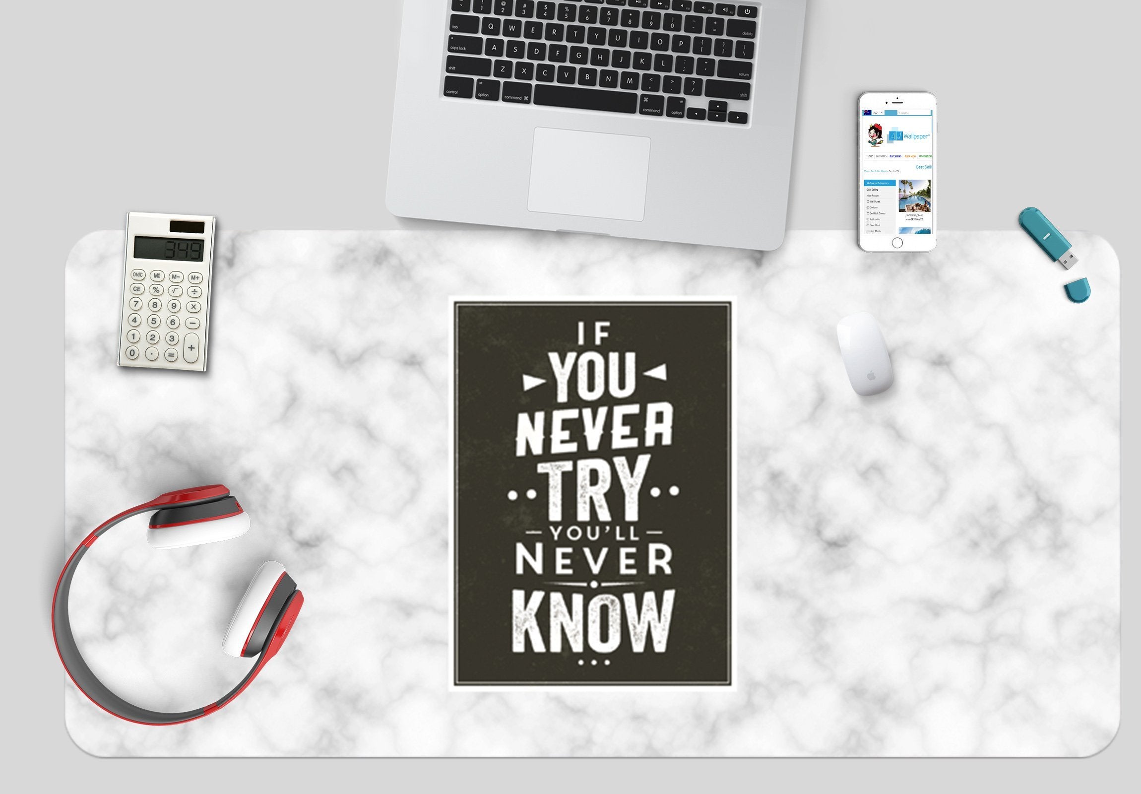 3D Pattern Letter 088 Desk Mat Mat AJ Creativity Home