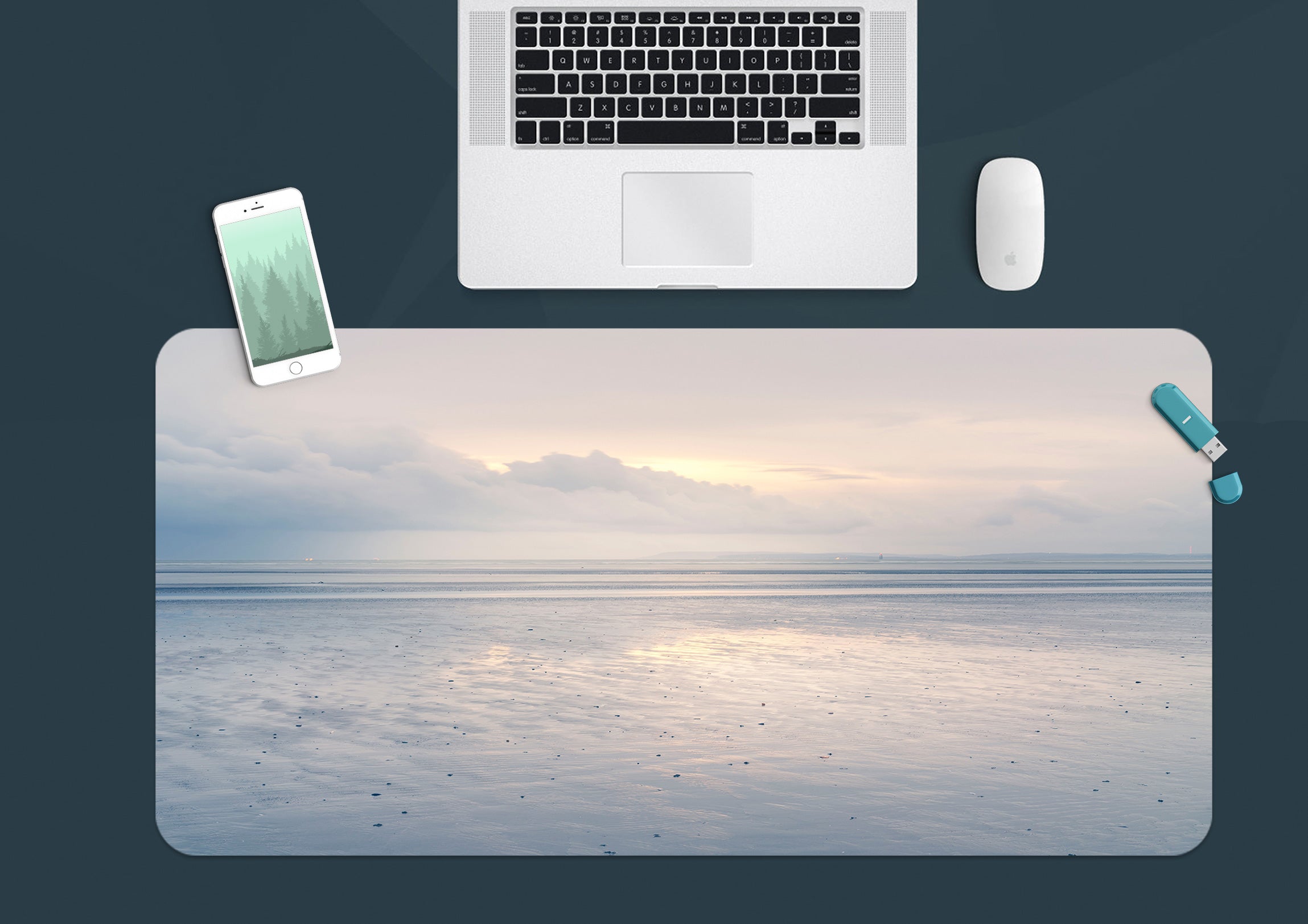 3D Sky Sea 12469 Assaf Frank Desk Mat