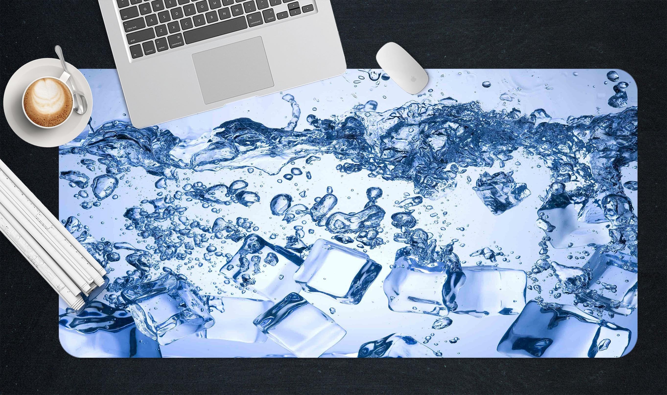 3D Water Ice 018 Desk Mat Mat AJ Creativity Home