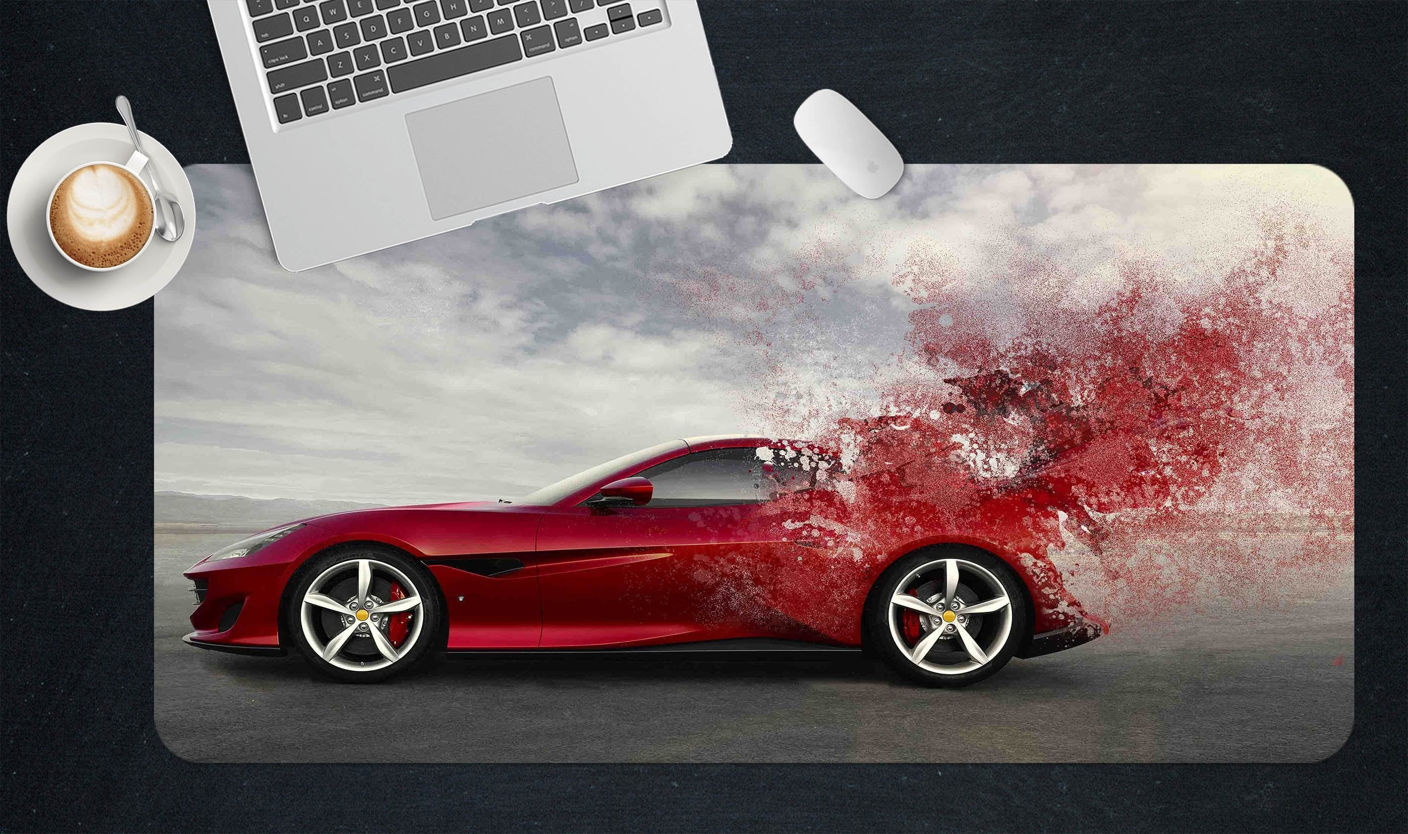 3D Luxury Cars Sway 125 Desk Mat Mat AJ Creativity Home