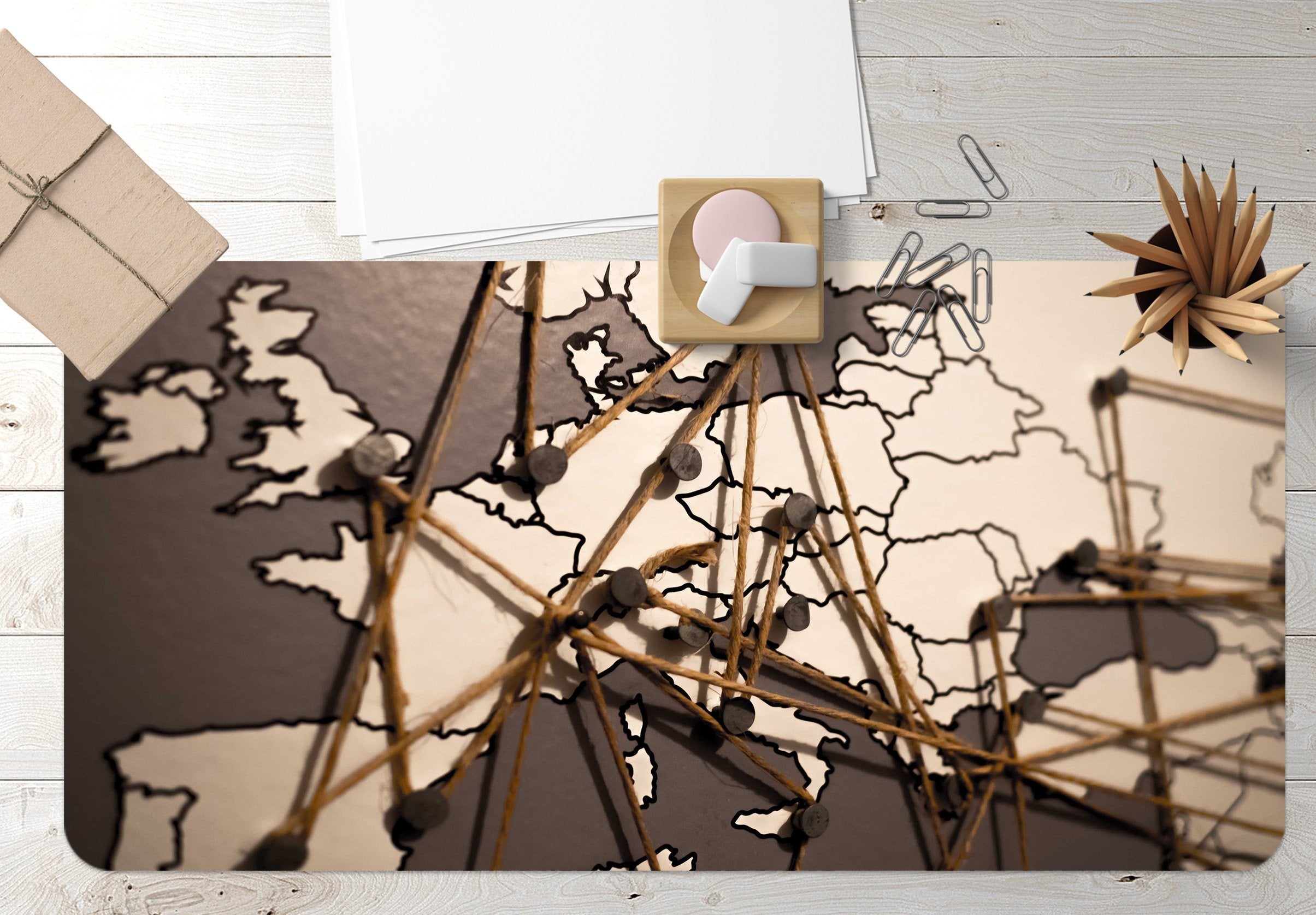 3D Nail Wire 193 Desk Mat Mat AJ Creativity Home