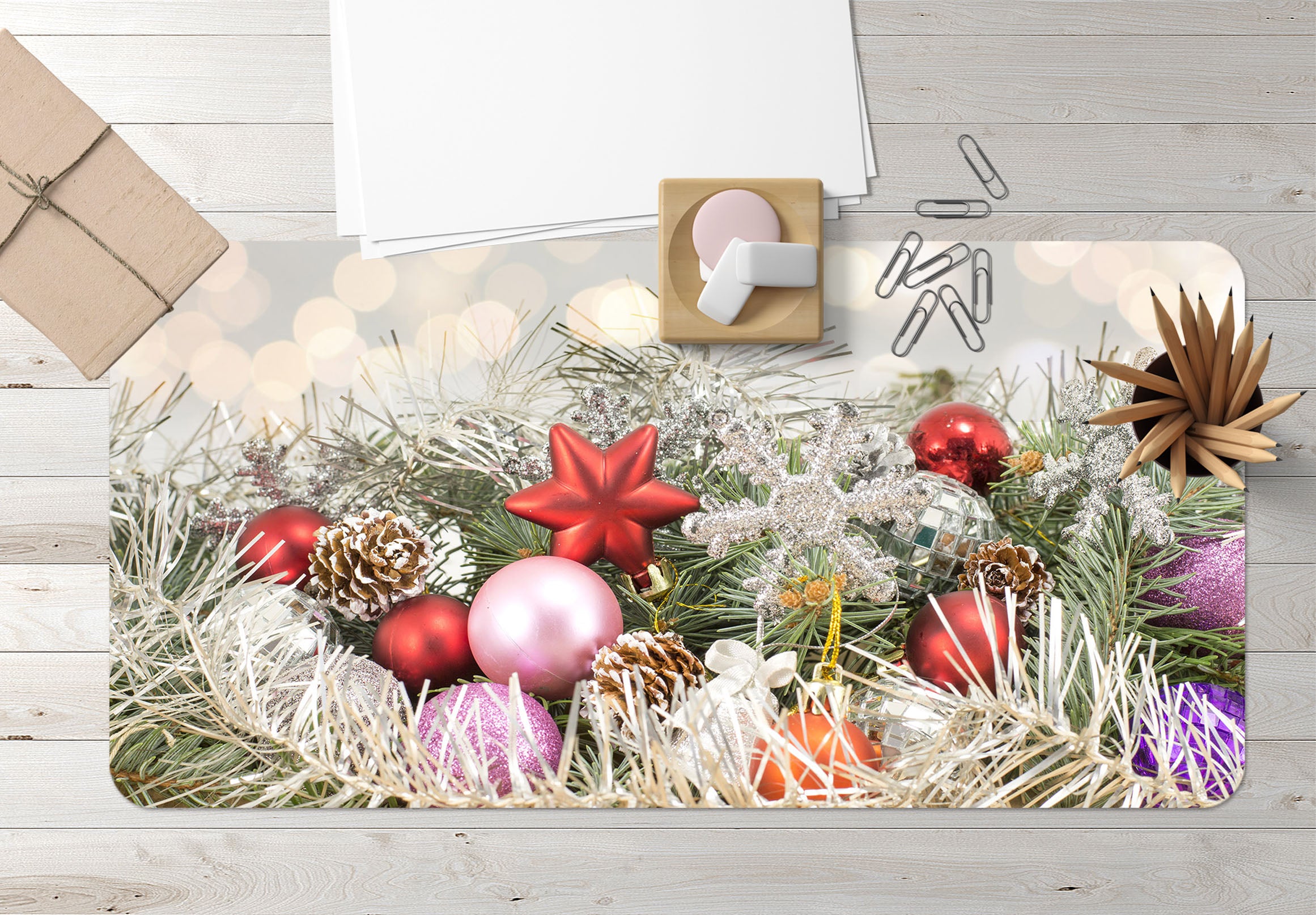 3D Branches Pendant 53180 Christmas Desk Mat Xmas