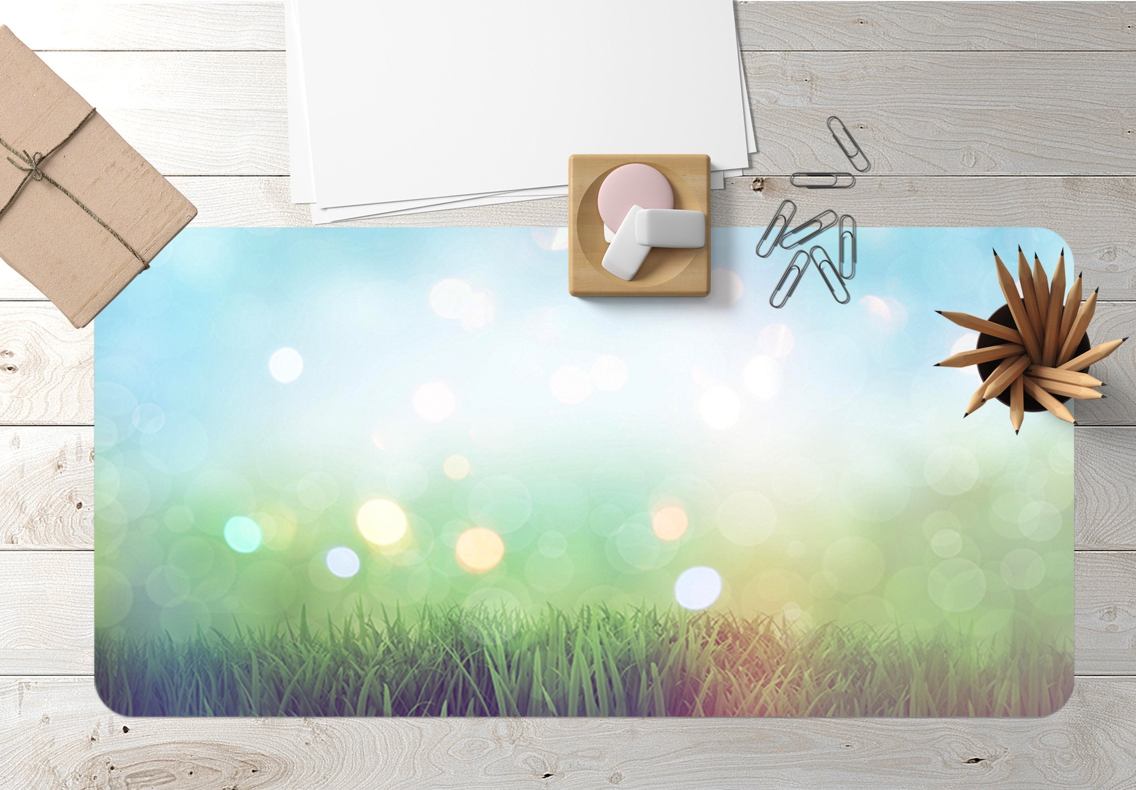 3D Halo Grass 066 Desk Mat Mat AJ Creativity Home