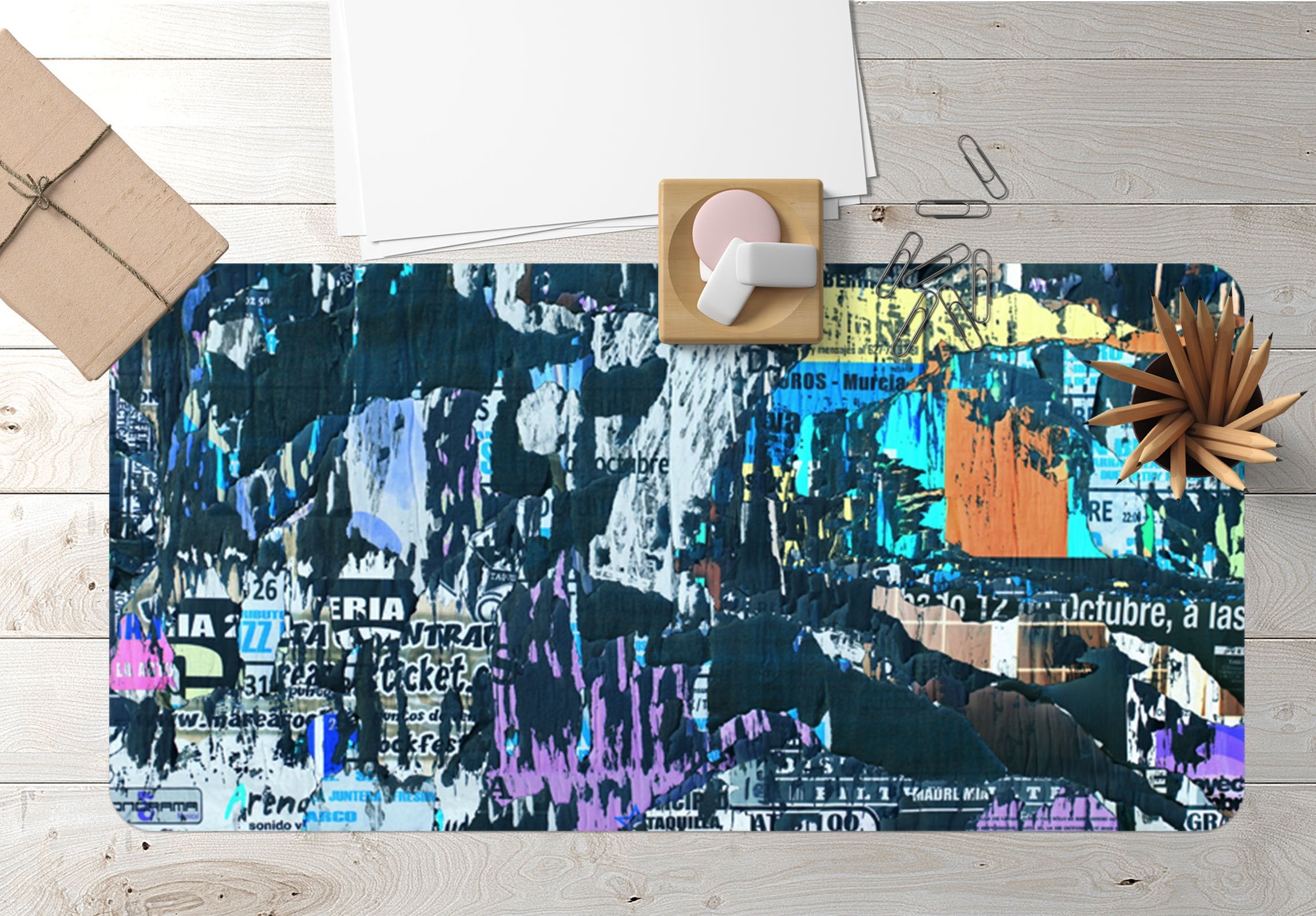 3D Painted Wall 014 Desk Mat Mat AJ Creativity Home
