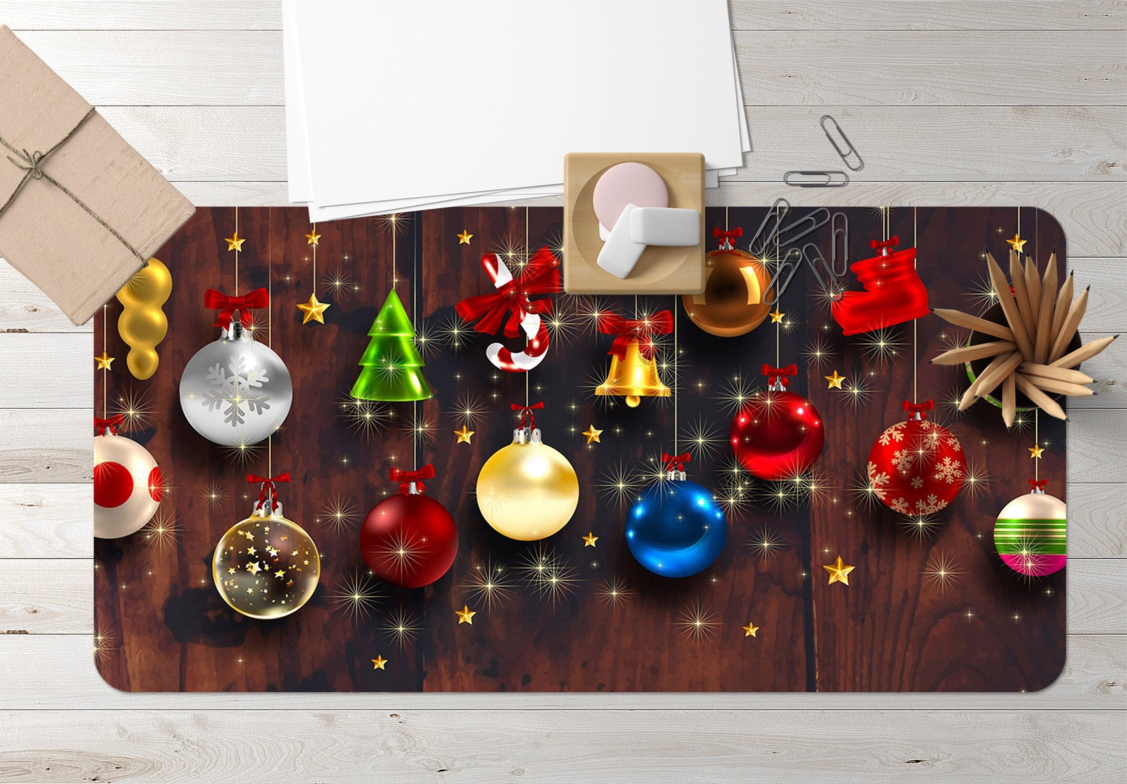 3D Shiny Bell Hanging 037 Desk Mat Mat AJ Creativity Home