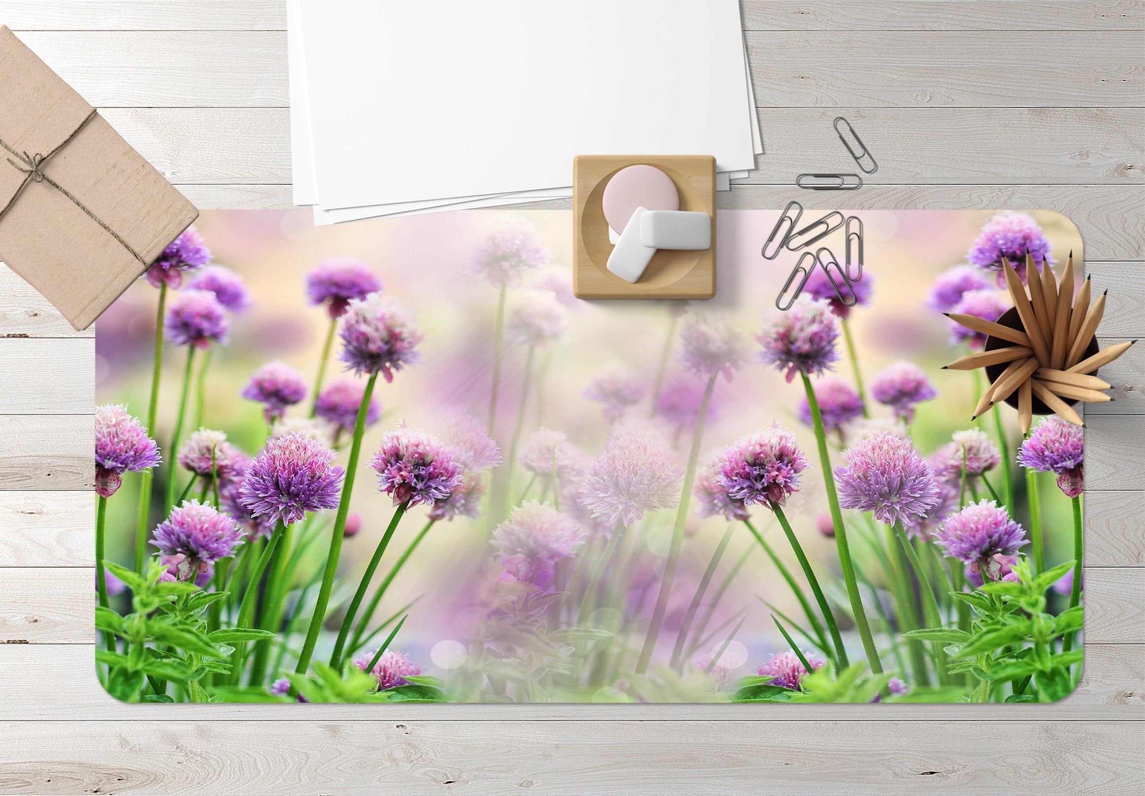 3D Bright Flowers 001 Desk Mat Mat AJ Creativity Home