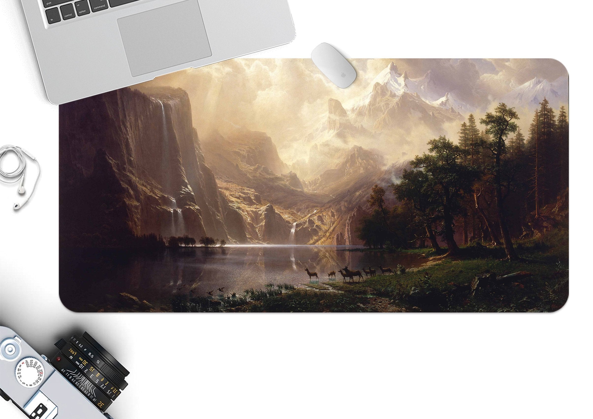 3D Mountain Deer 177 Desk Mat Mat AJ Creativity Home