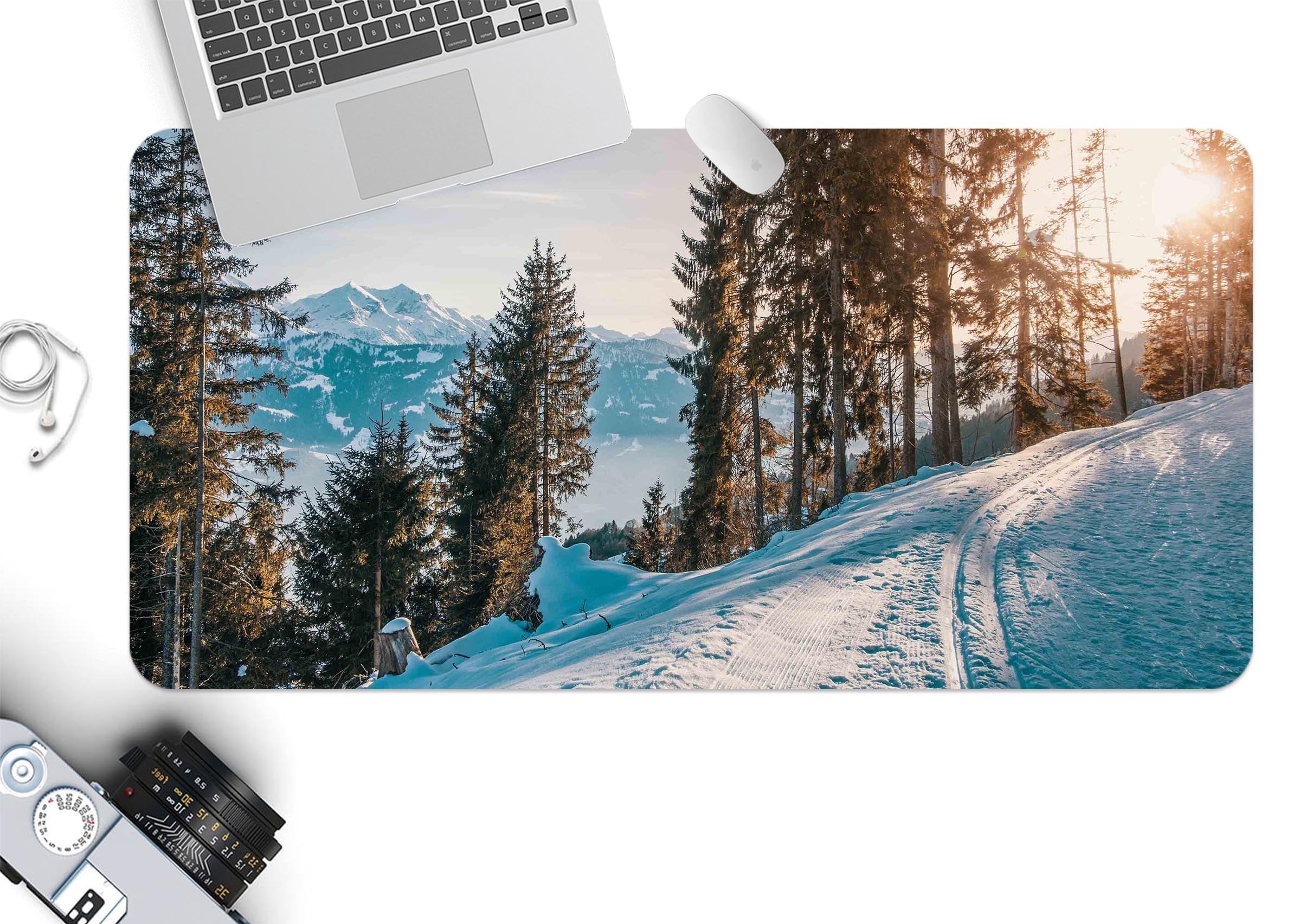 3D Snow Mountain 169 Desk Mat Mat AJ Creativity Home