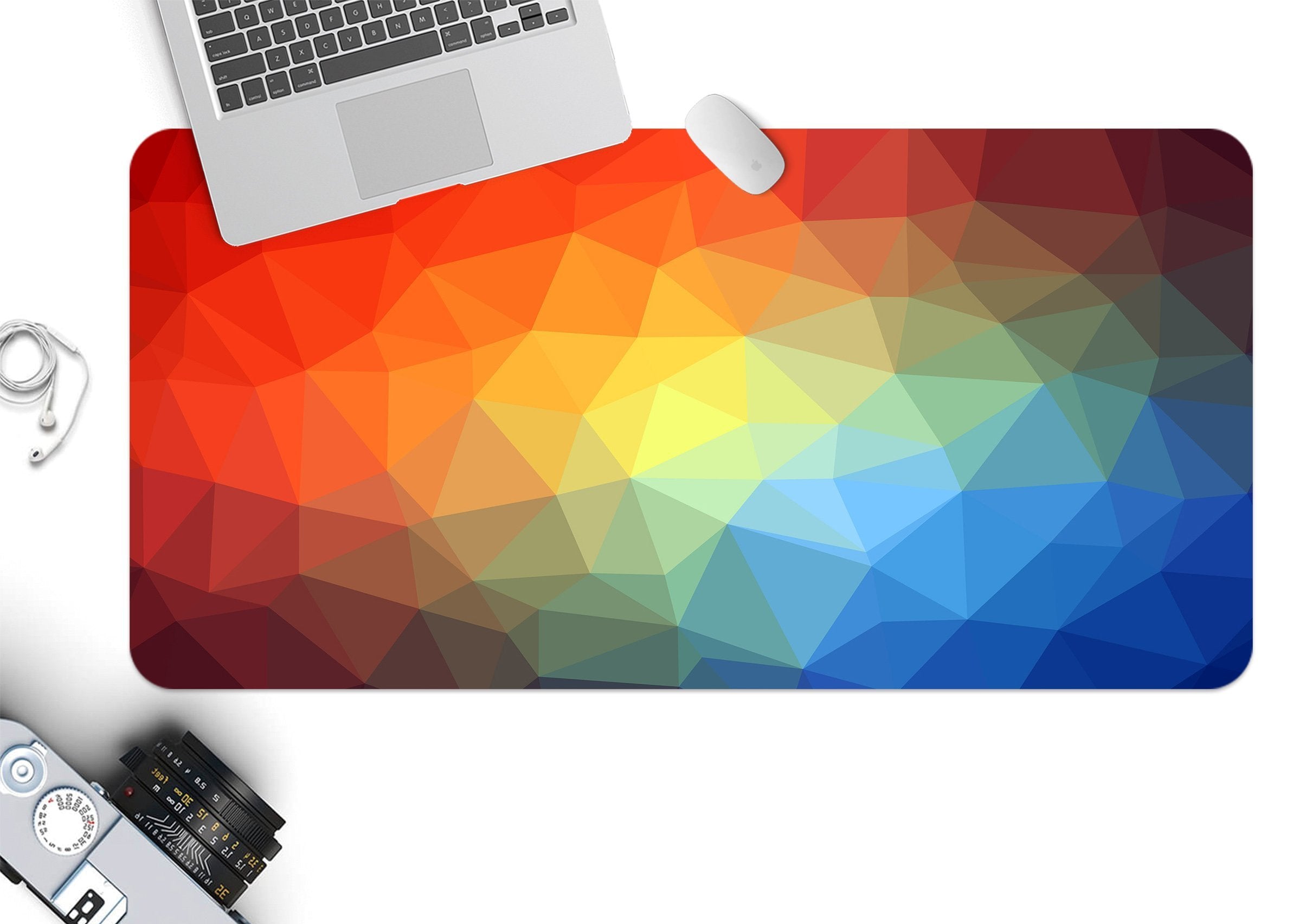 3D Gradient Triangle 155 Desk Mat Mat AJ Creativity Home