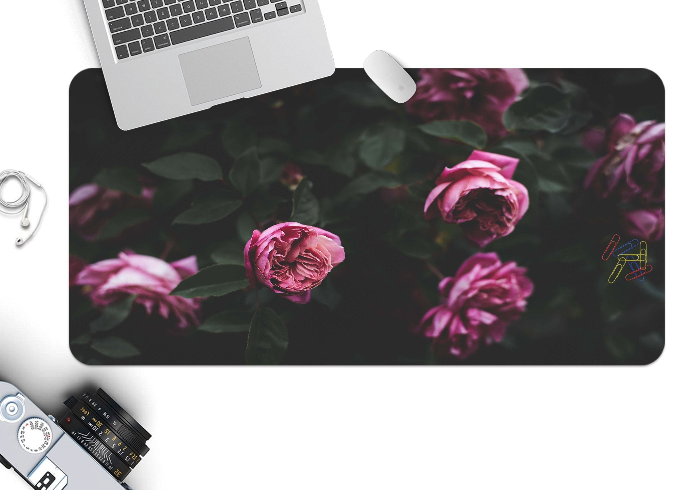 3D Flower Leaves 142 Desk Mat Mat AJ Creativity Home