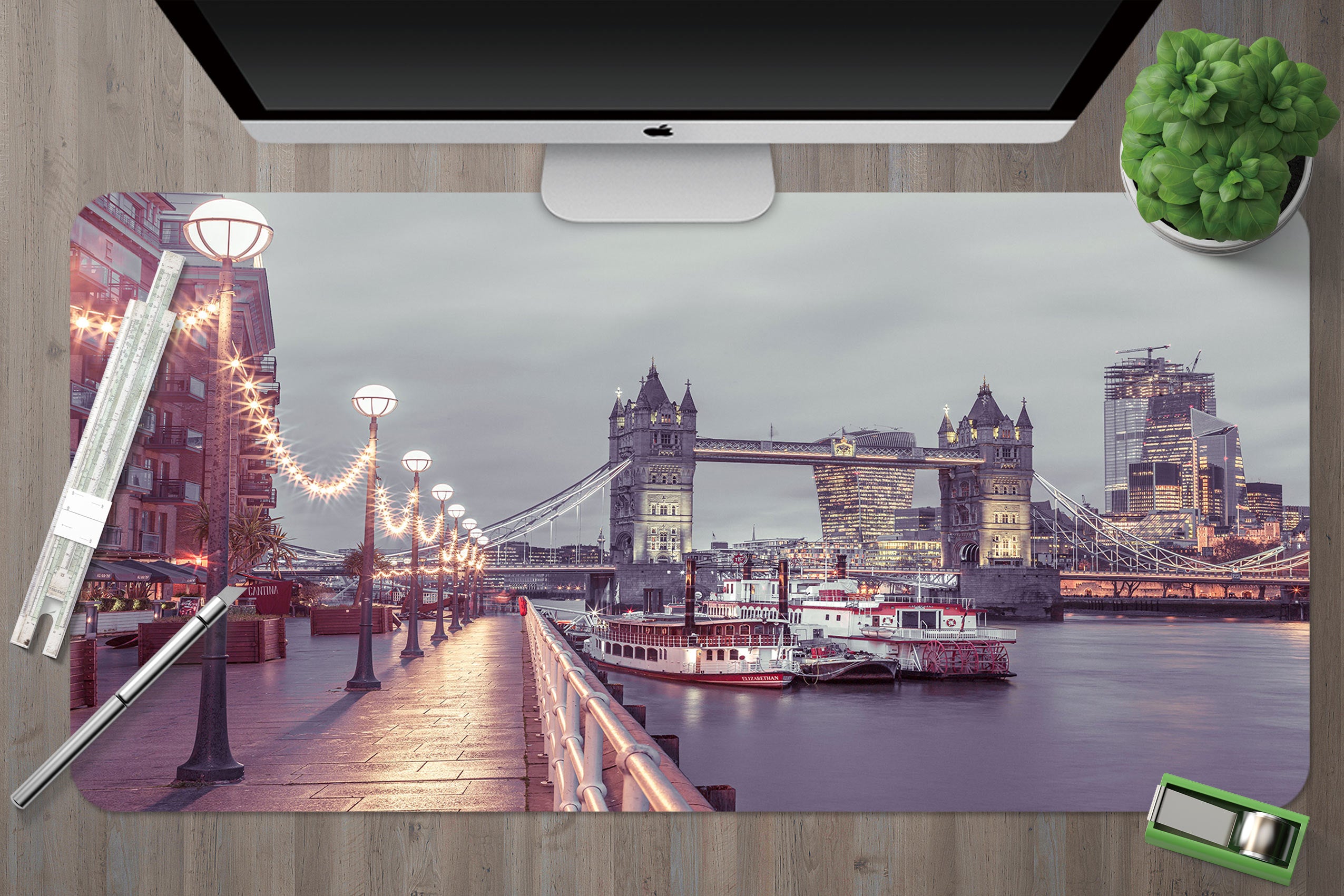 3D Bridge Ship 12431 Assaf Frank Desk Mat