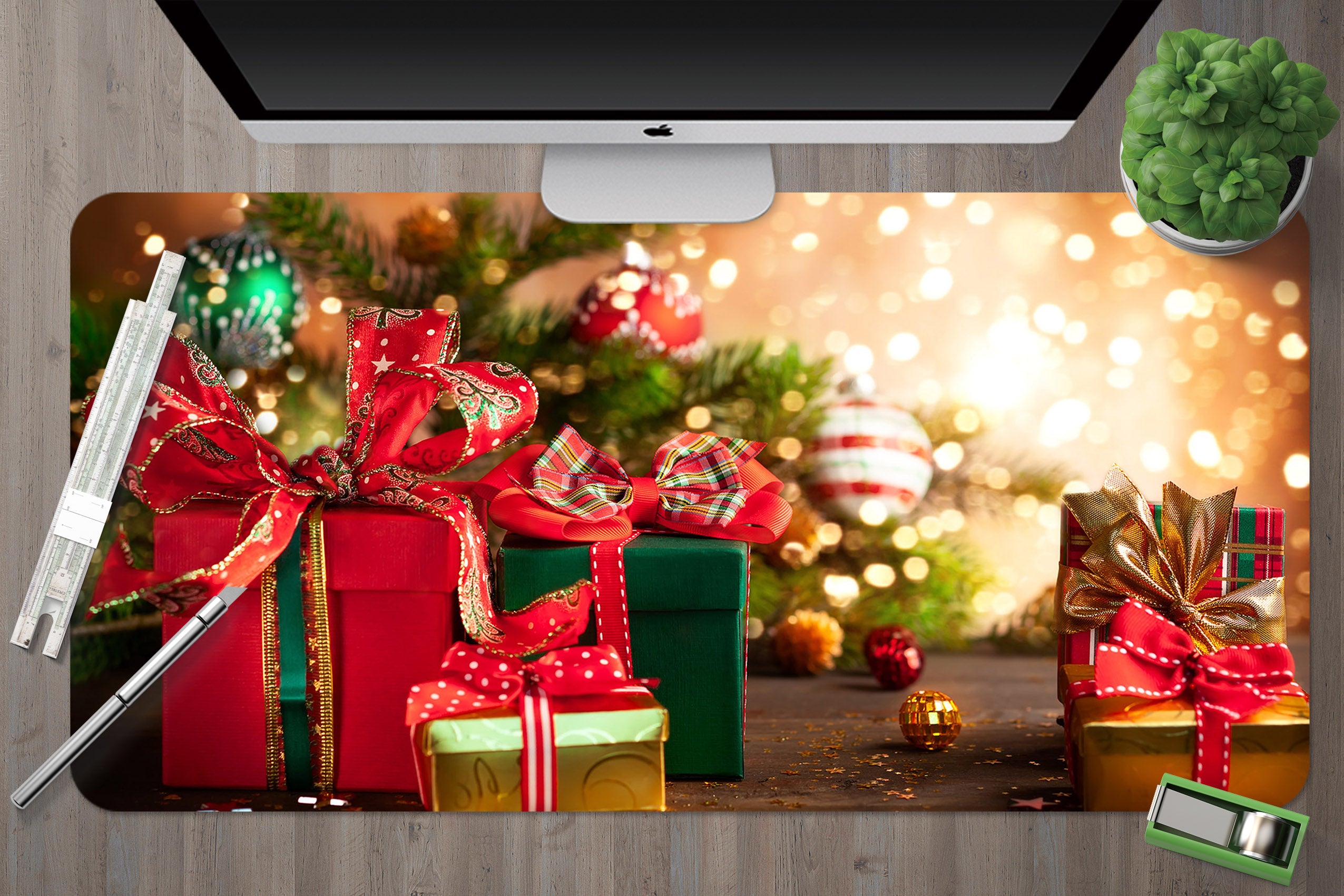 3D Gift Box 53238 Christmas Desk Mat Xmas