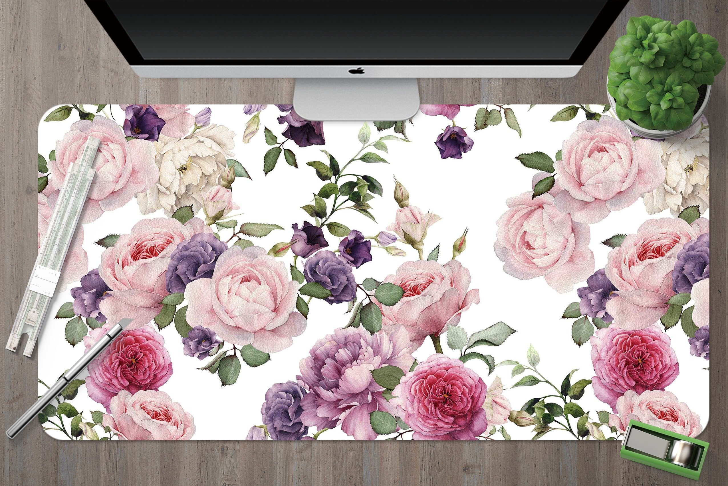 3D Flower Cluster 164 Desk Mat Mat AJ Creativity Home