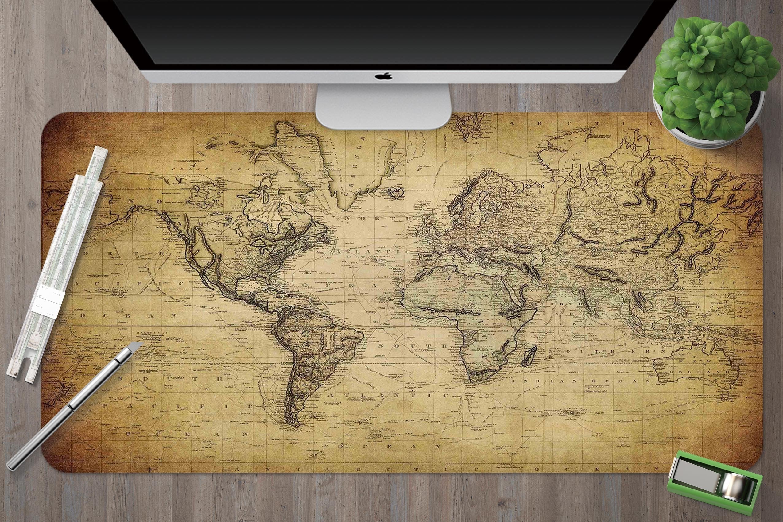 3D Small Map 125 Desk Mat Mat AJ Creativity Home