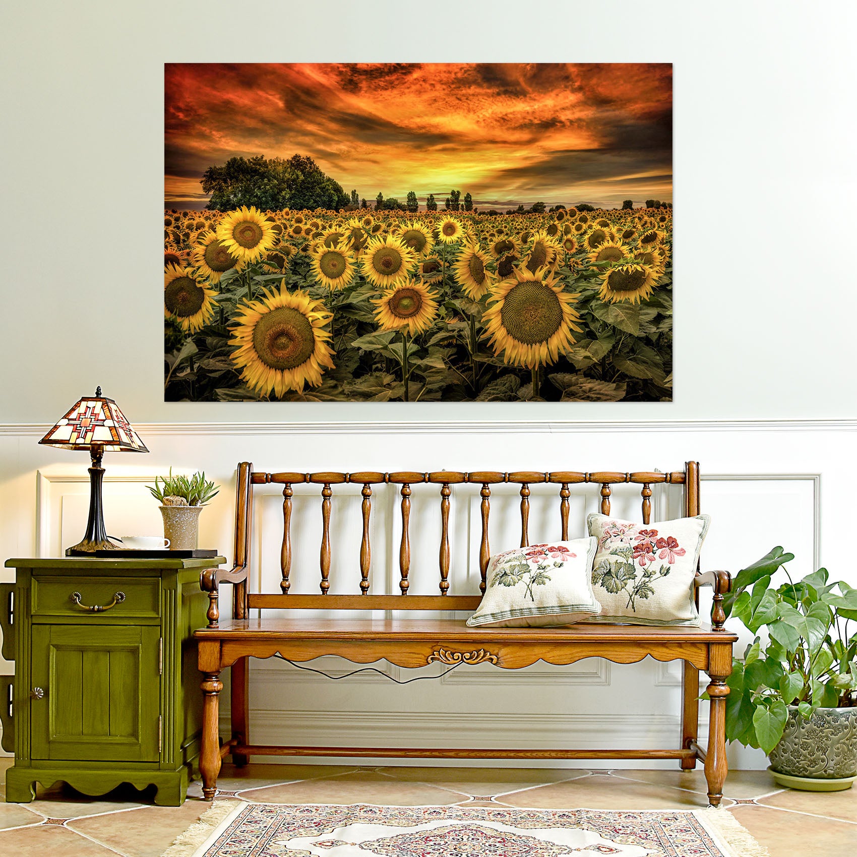 3D Sunflower Estate 219 Marco Carmassi Wall Sticker