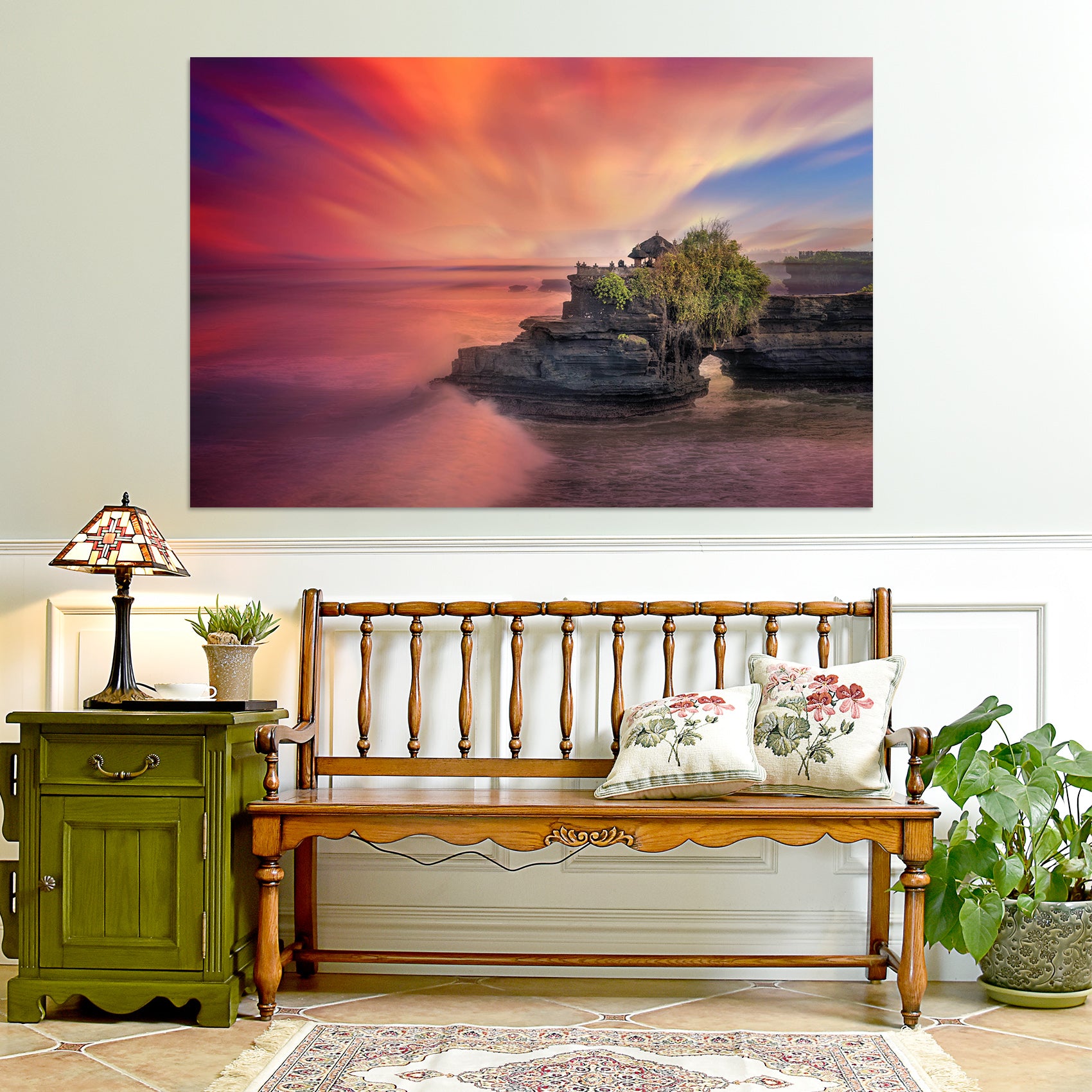 3D Sunset Canyon 111 Marco Carmassi Wall Sticker