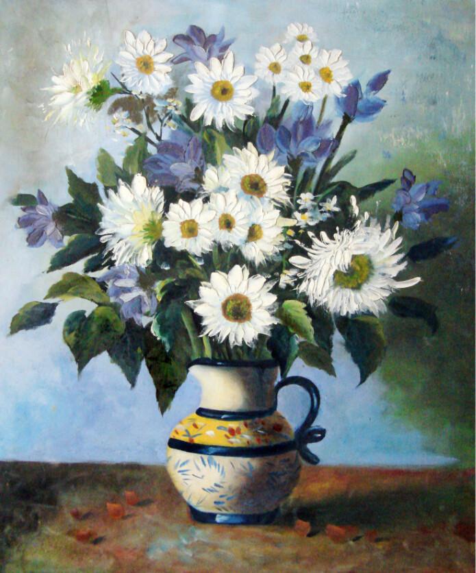 Delicate Blue Vase Wallpaper AJ Wallpaper